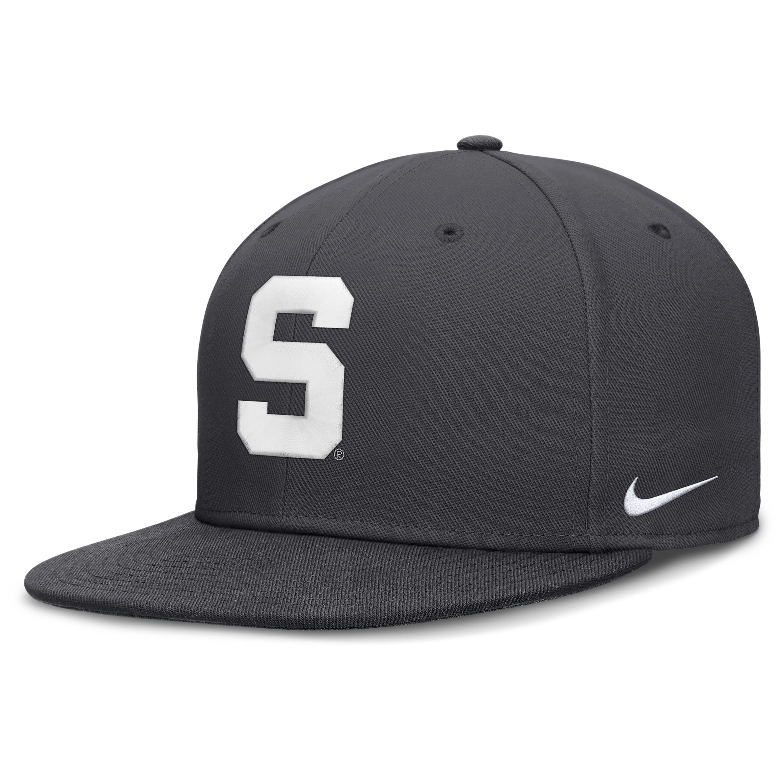 Michigan State Pro Nike Men's Dri-FIT College Fitted Hat in Grey | NC1106FMST-V93