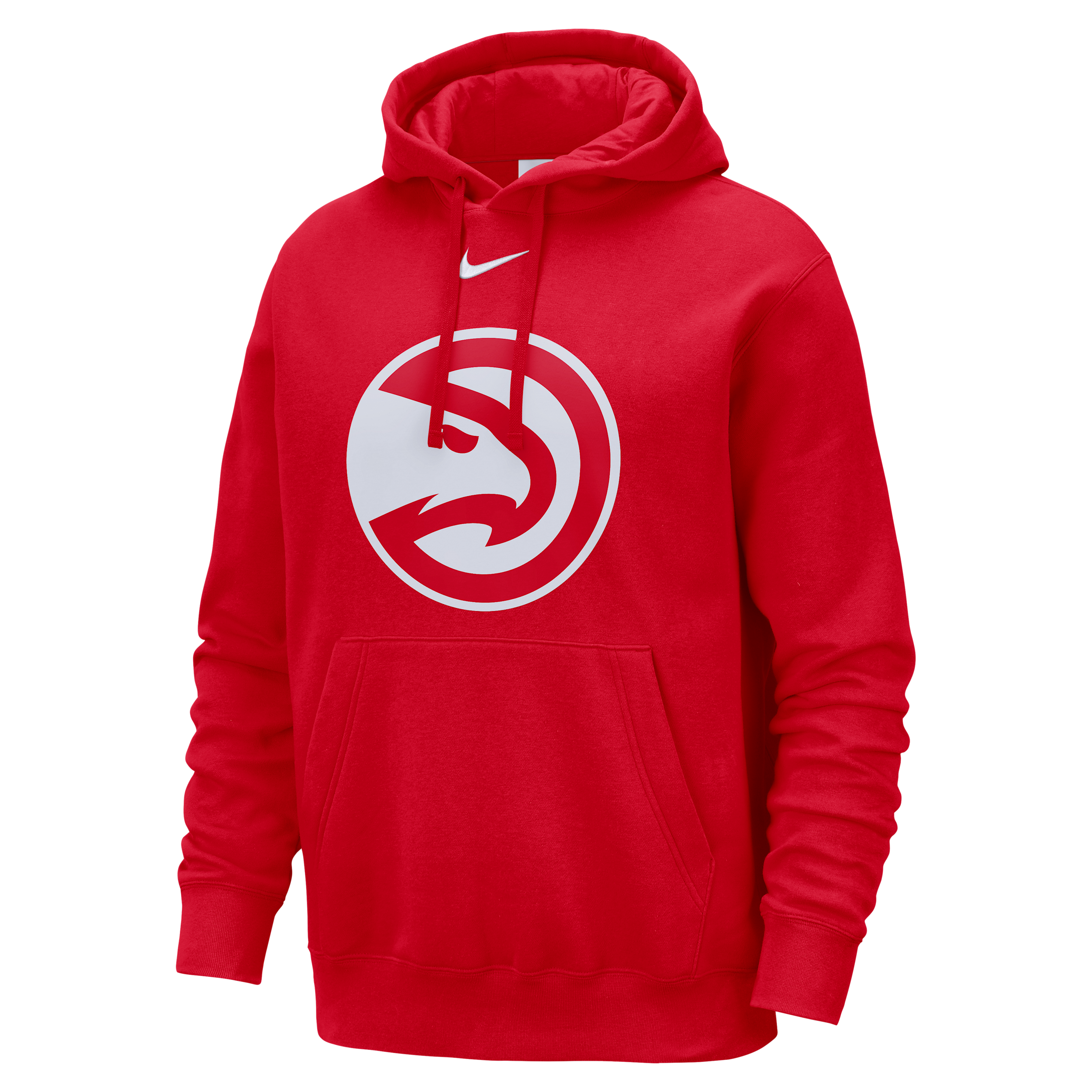 Nike Atlanta Hawks Club  Men's Nba Pullover Hoodie In Red