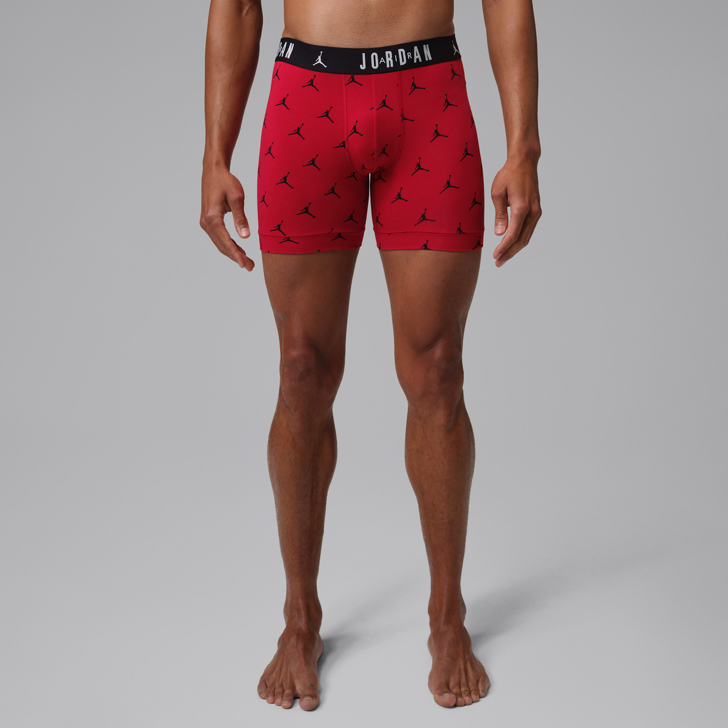 Men's Jordan Flight Cotton Essentials Boxer Briefs (3-Pack) in Red | JM0839-R78