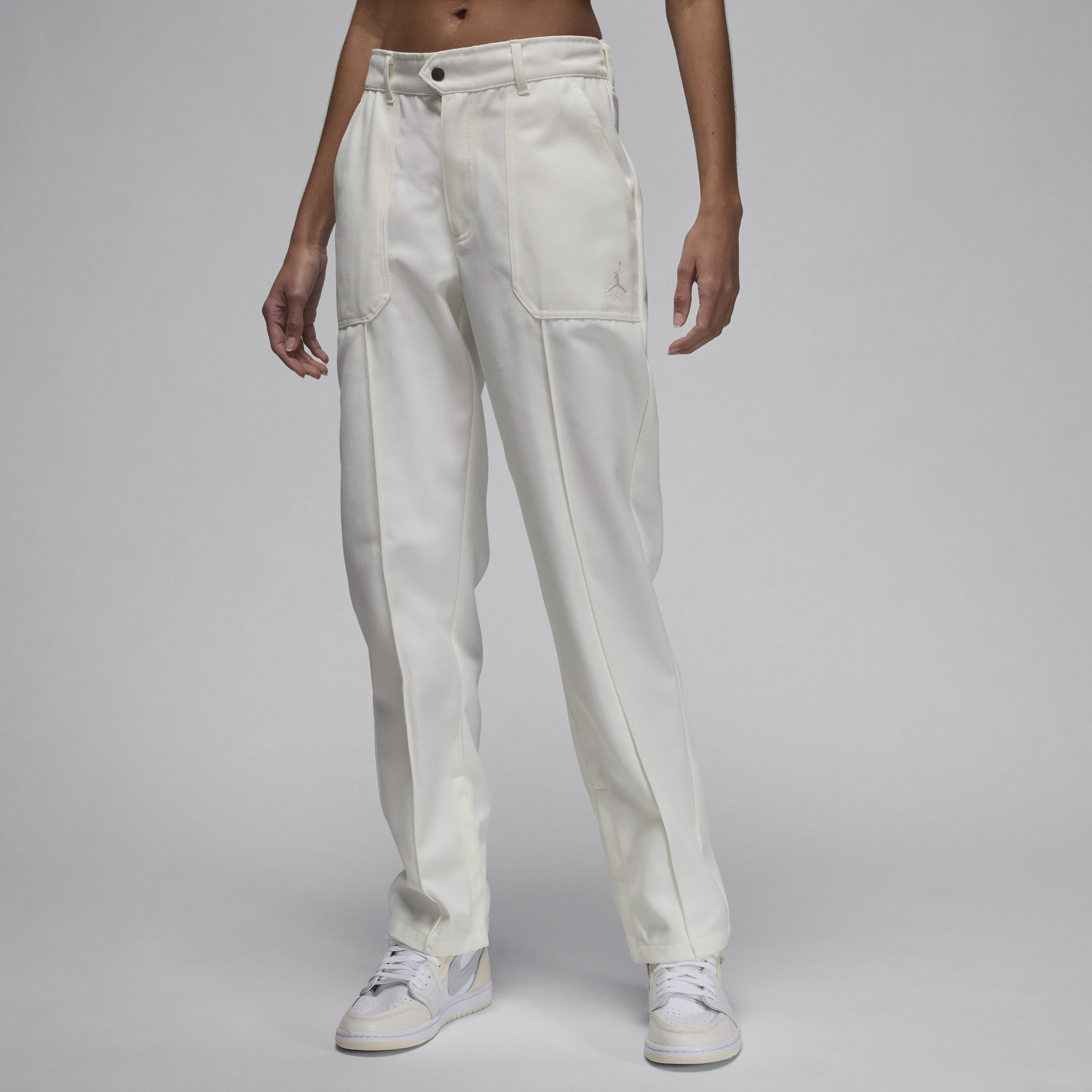 Shop Jordan Women's  Woven Pants In White