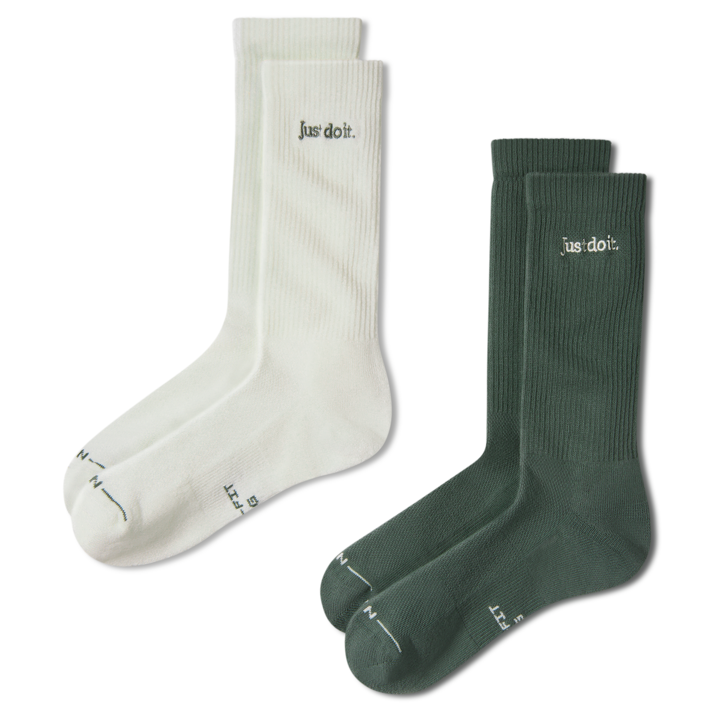 Nike Unisex Everyday Elevated Crew Socks (2 Pairs) in Multicolor | IH8594-905