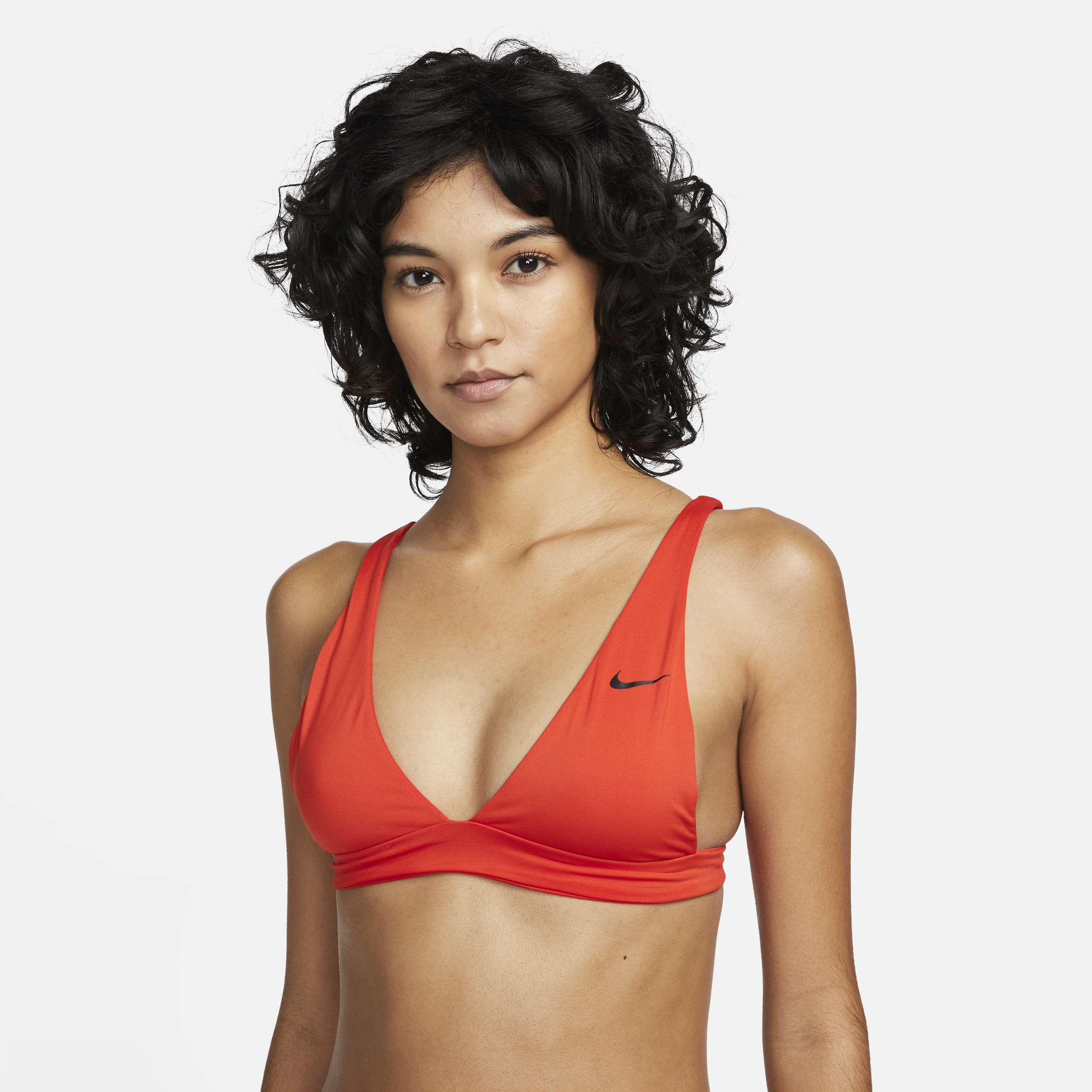 Nike Women's Essential Bralette Bikini Top In Red