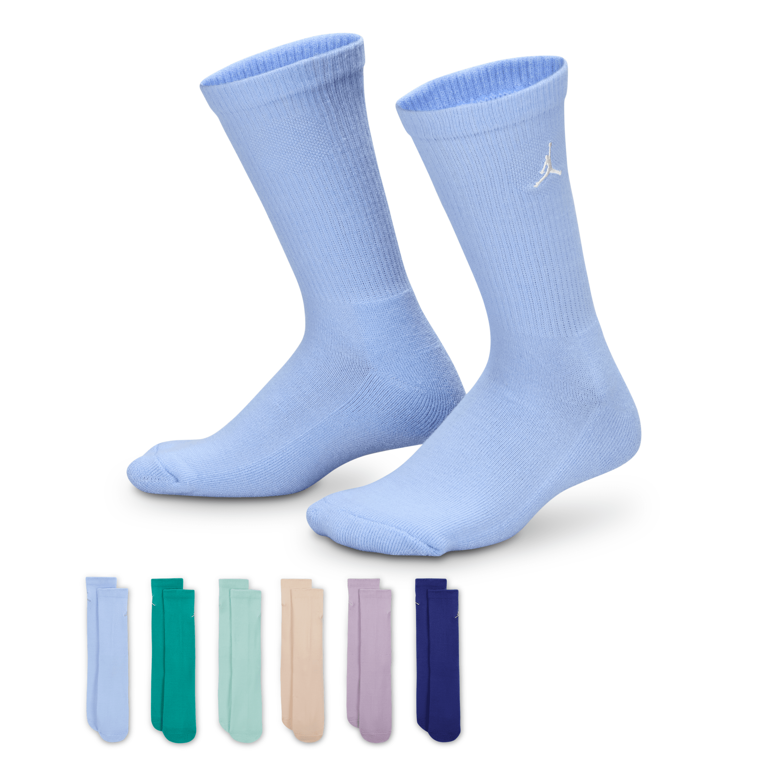 Jordan Everyday Essentials Big Kids' Crew Socks (6 Pairs)