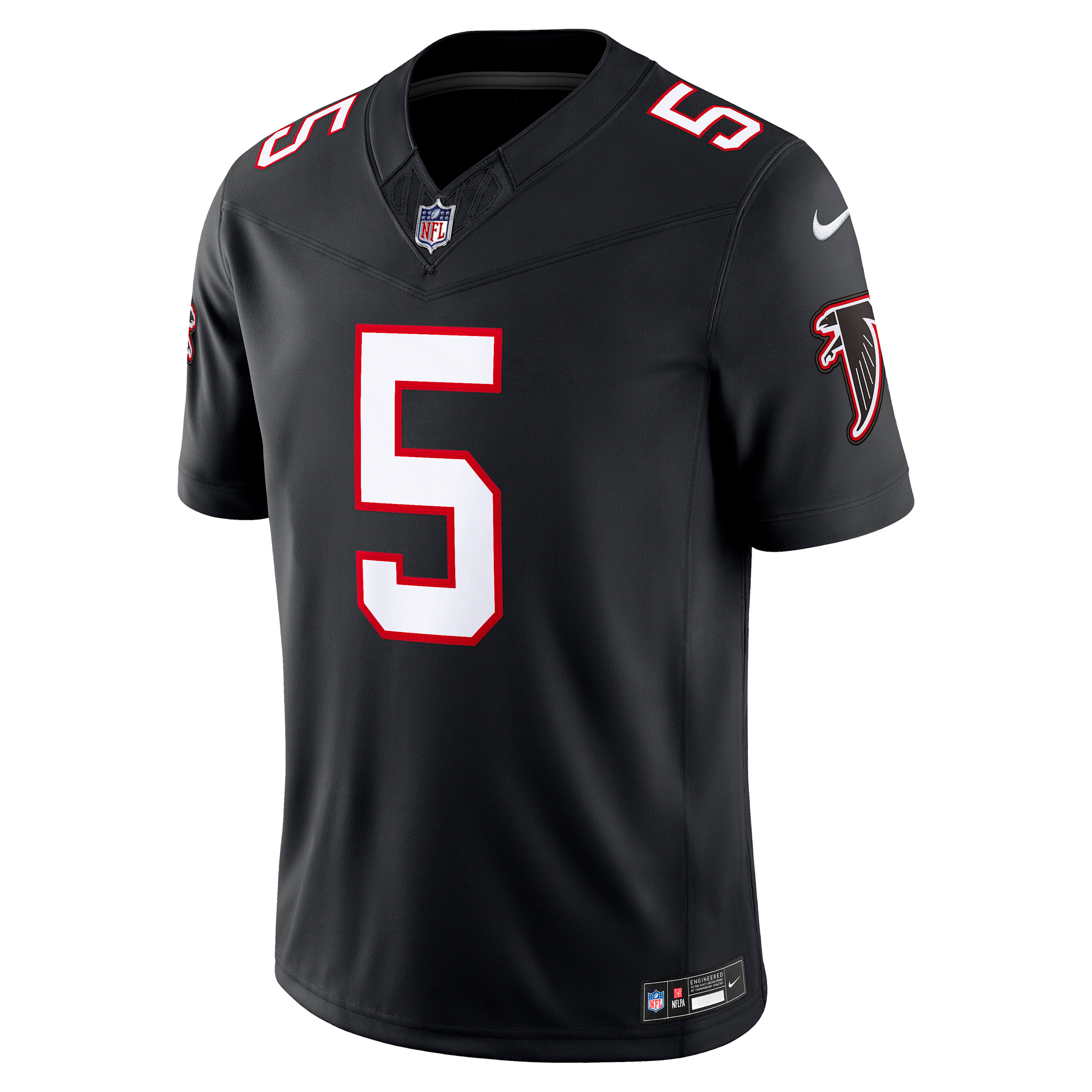 Nike Men's Drake London Black Atlanta Falcons Alternate Throwback Vapor F.u.s.e. Stitched Limited Jersey - Black
