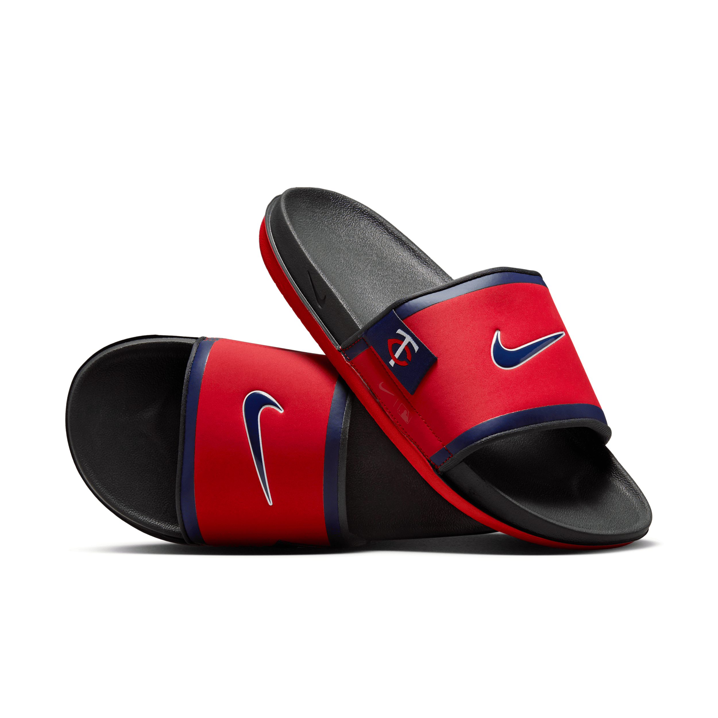 Nike Men's Offcourt (minnesota Twins) Offcourt Slides In Red