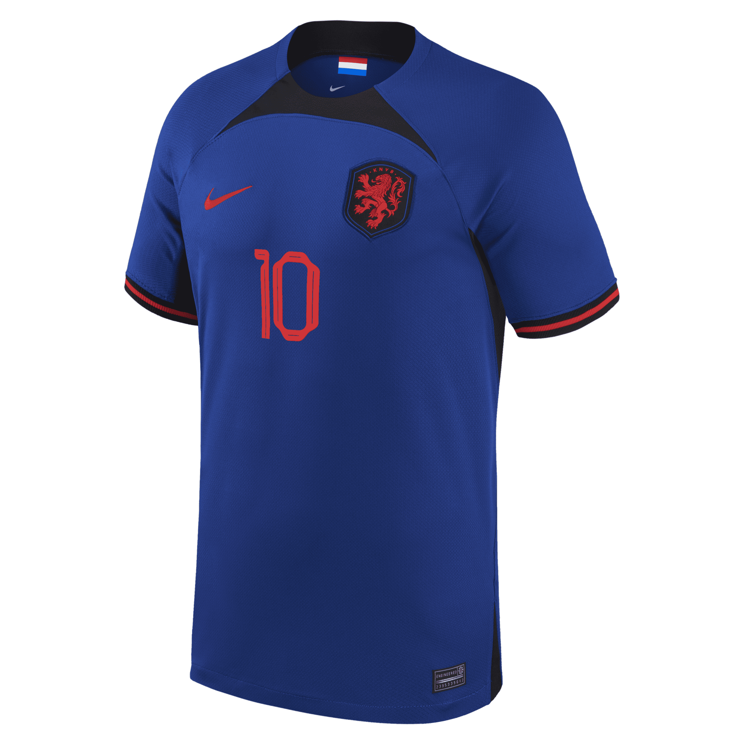 Nike Netherlands National Team 2022/23 Stadium Away (memphis Depay)  Men's Dri-fit Soccer Jersey In Blue