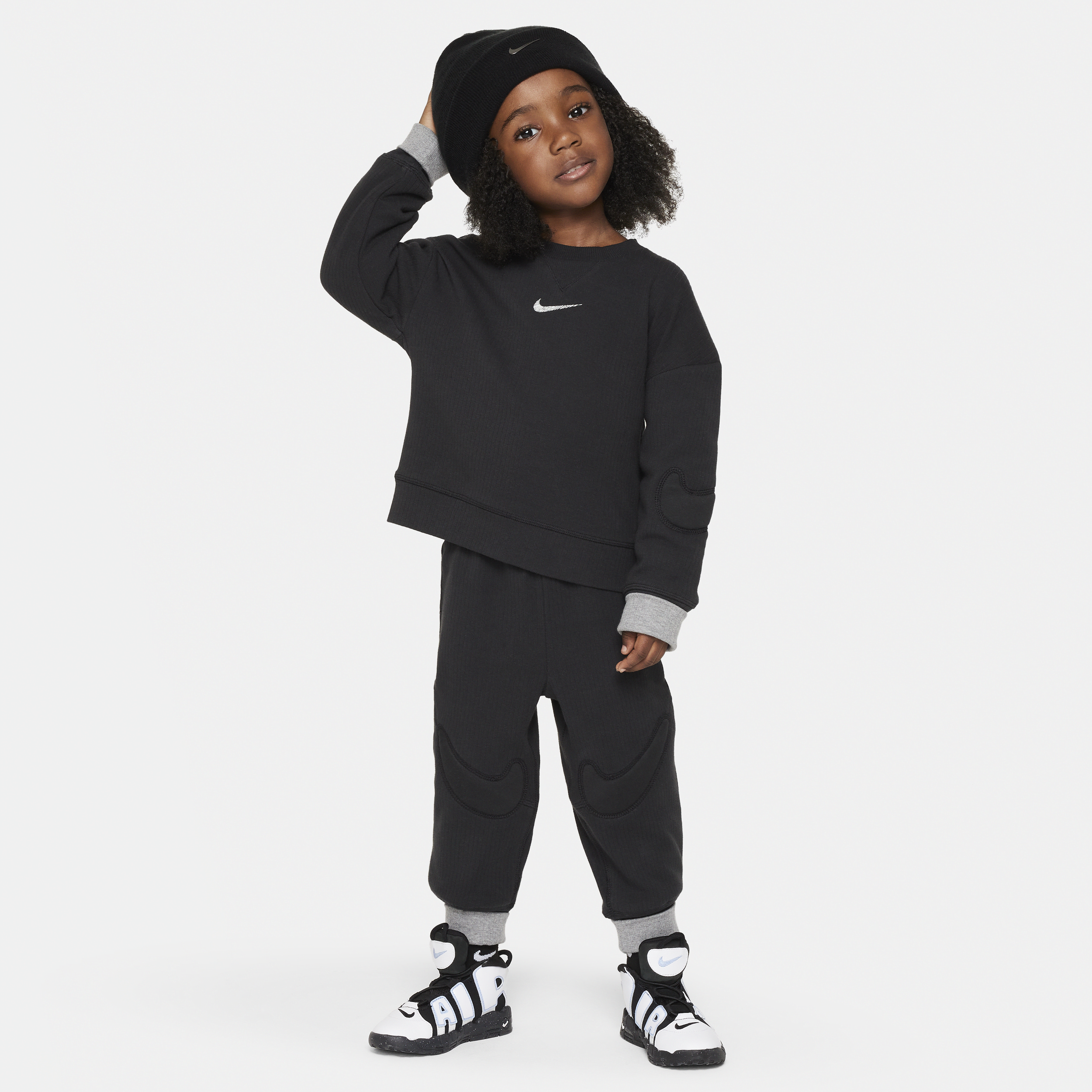 Nike Babies' Readyset Toddler 2-piece Crew Set In Black