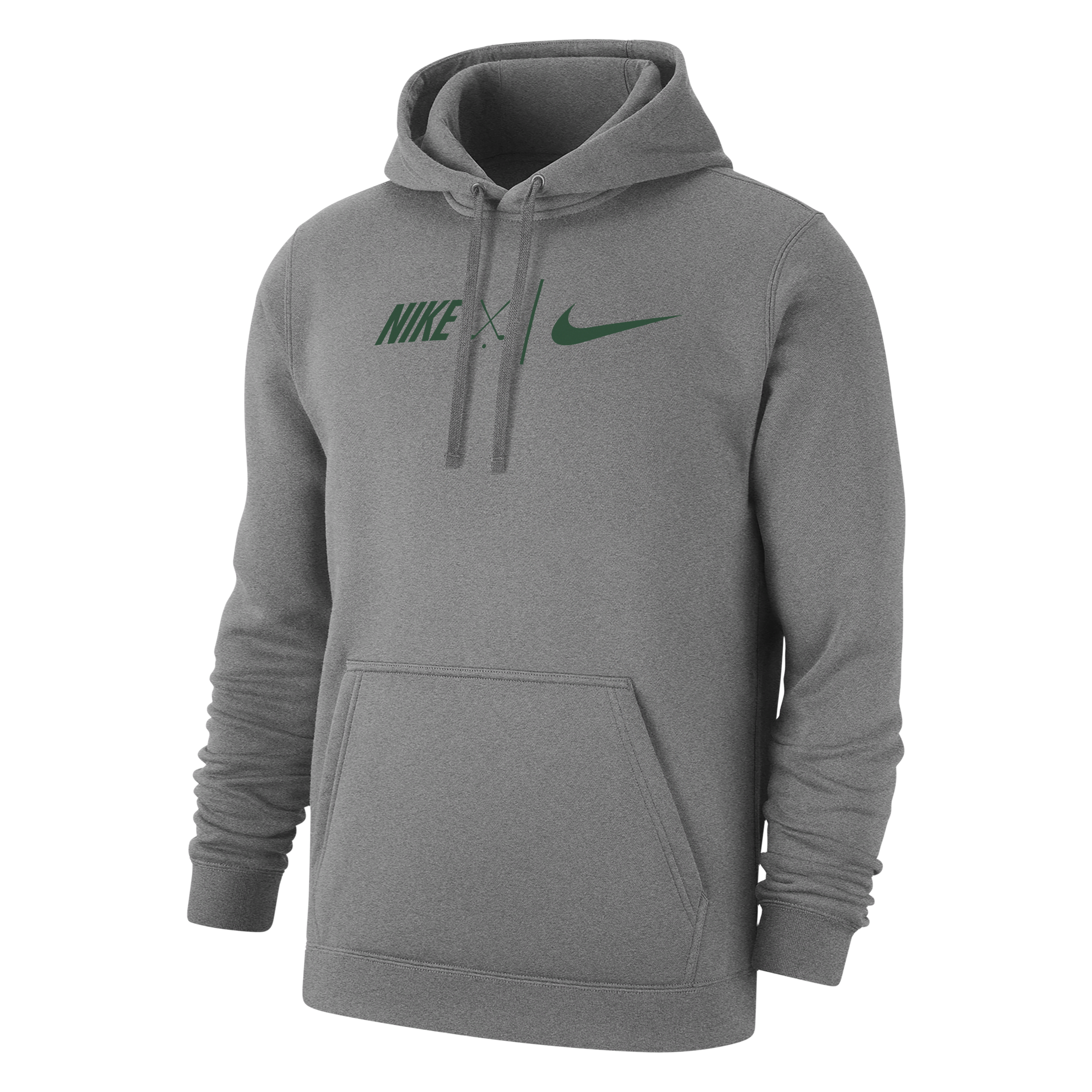 Shop Nike Men's Club Fleece Golf Hoodie In Grey