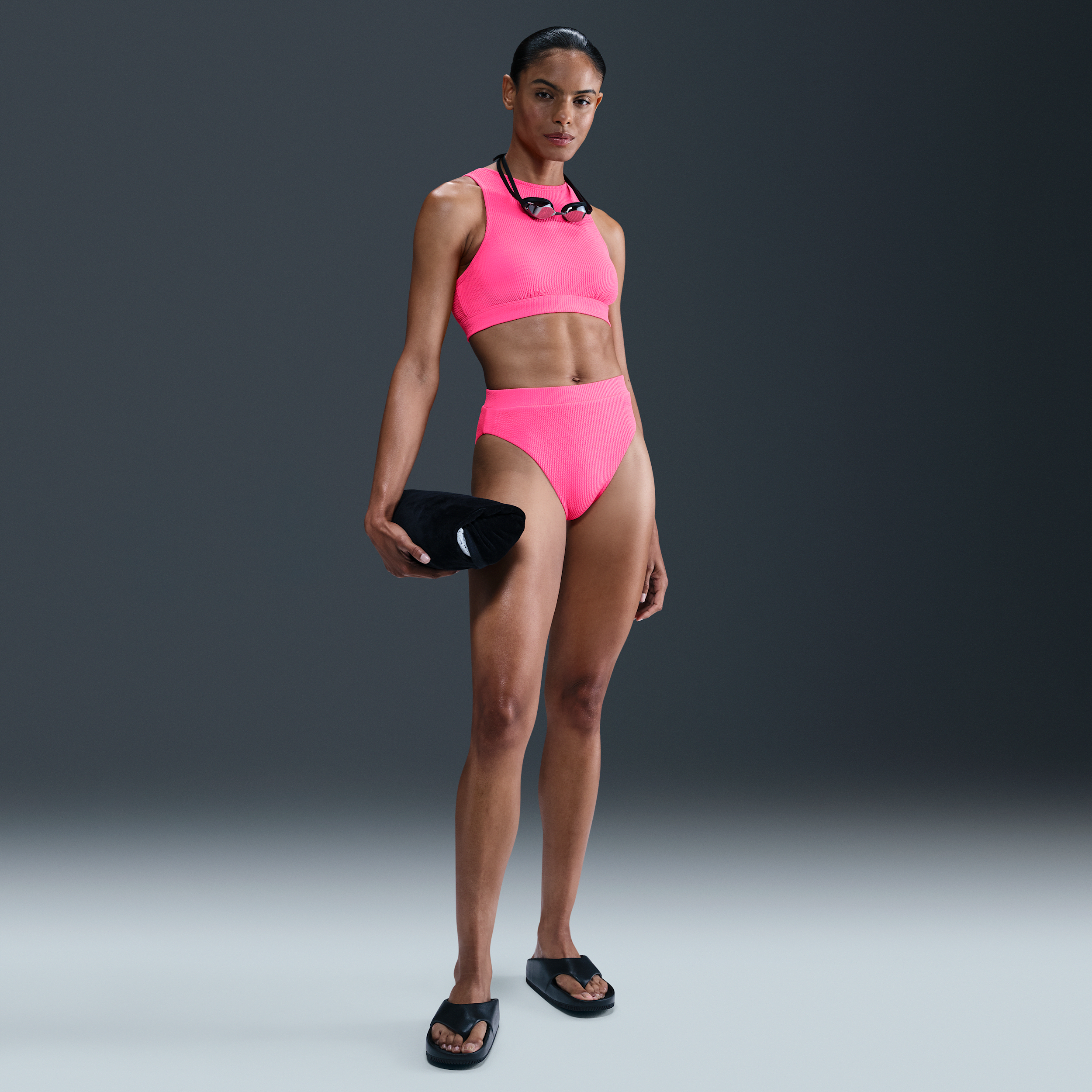 Nike Women's Swim Elevated Essential High-waisted Bikini Bottom