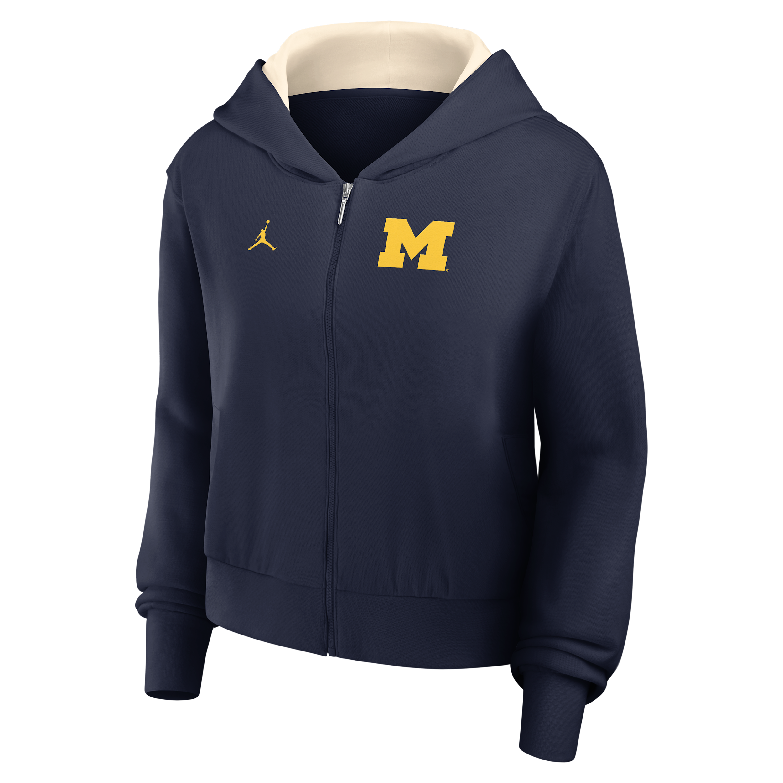 Women's Michigan Mantra Jordan Brand College Full-Zip Hoodie in Blue | 0J5D0DKNMWN-VCU