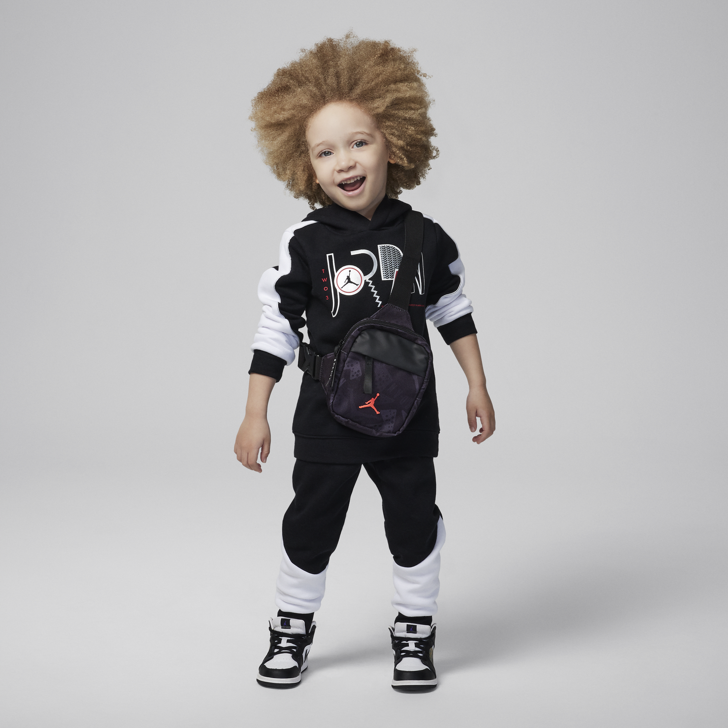 Jordan Babies' Toddler Pullover Hoodie And Pants Set In Black