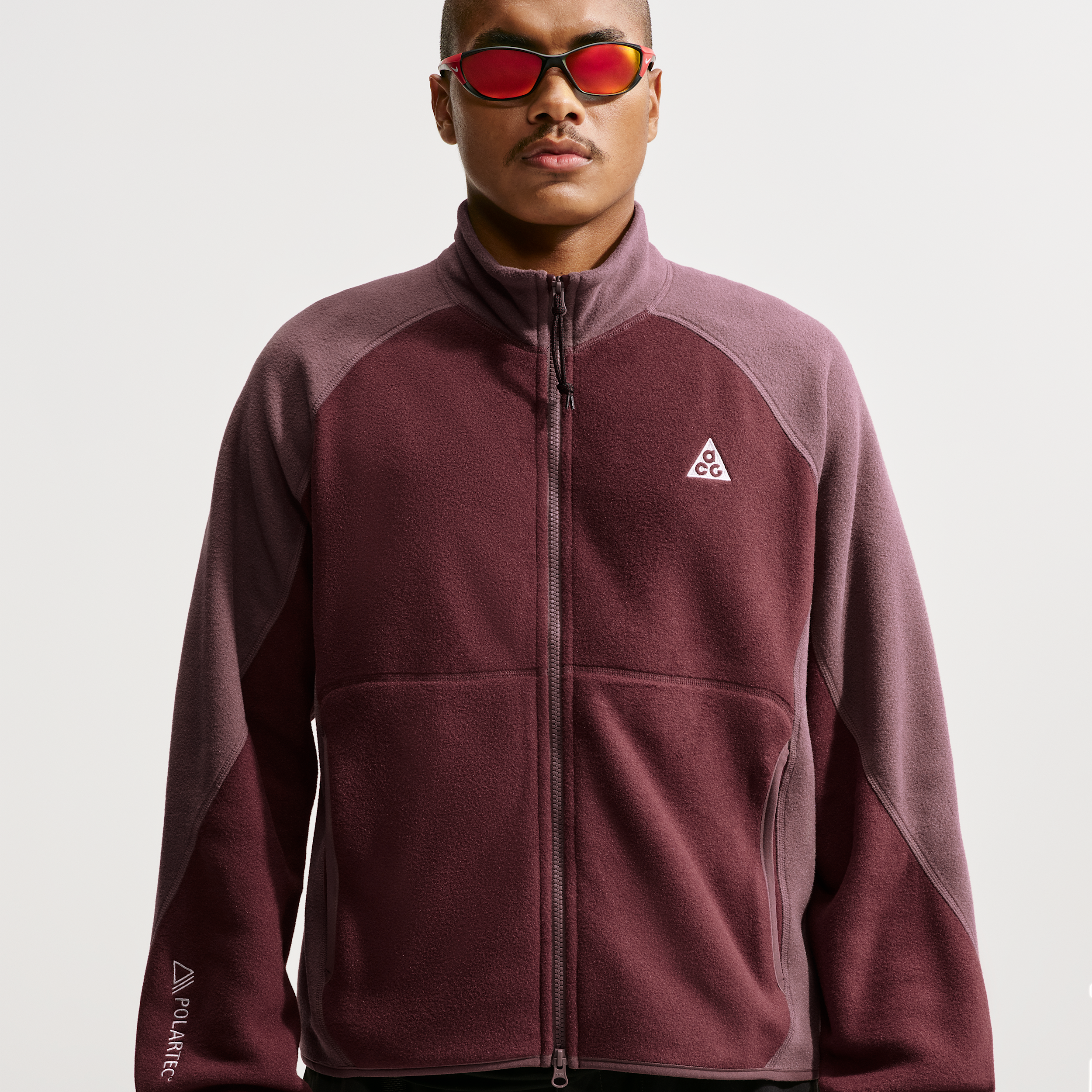 Men's Nike ACG Wolf Tree Full-Zip Jacket in Purple | IF0964-658