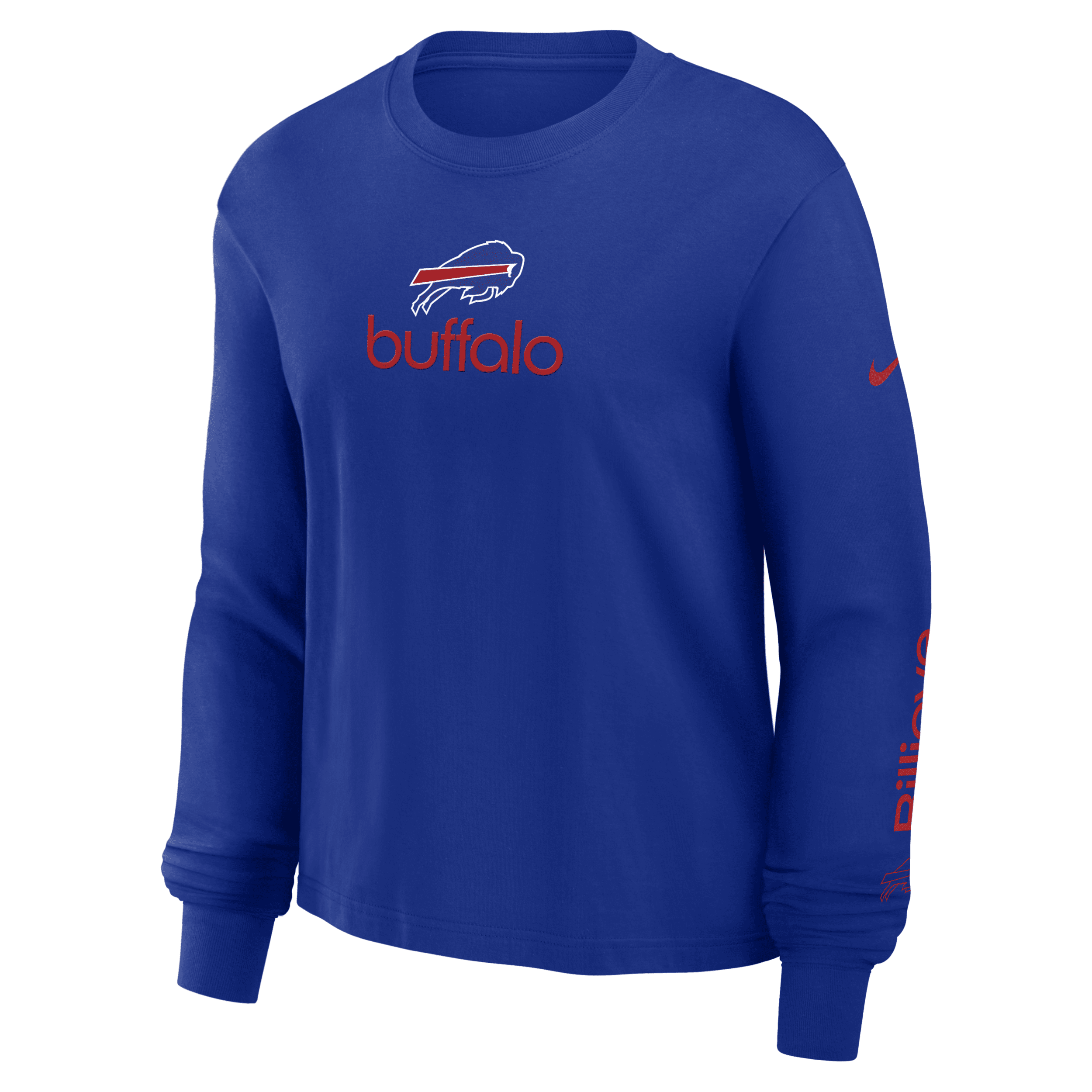 Nike Buffalo Bills Boxy  Women's Nfl Long-sleeve T-shirt In Blue