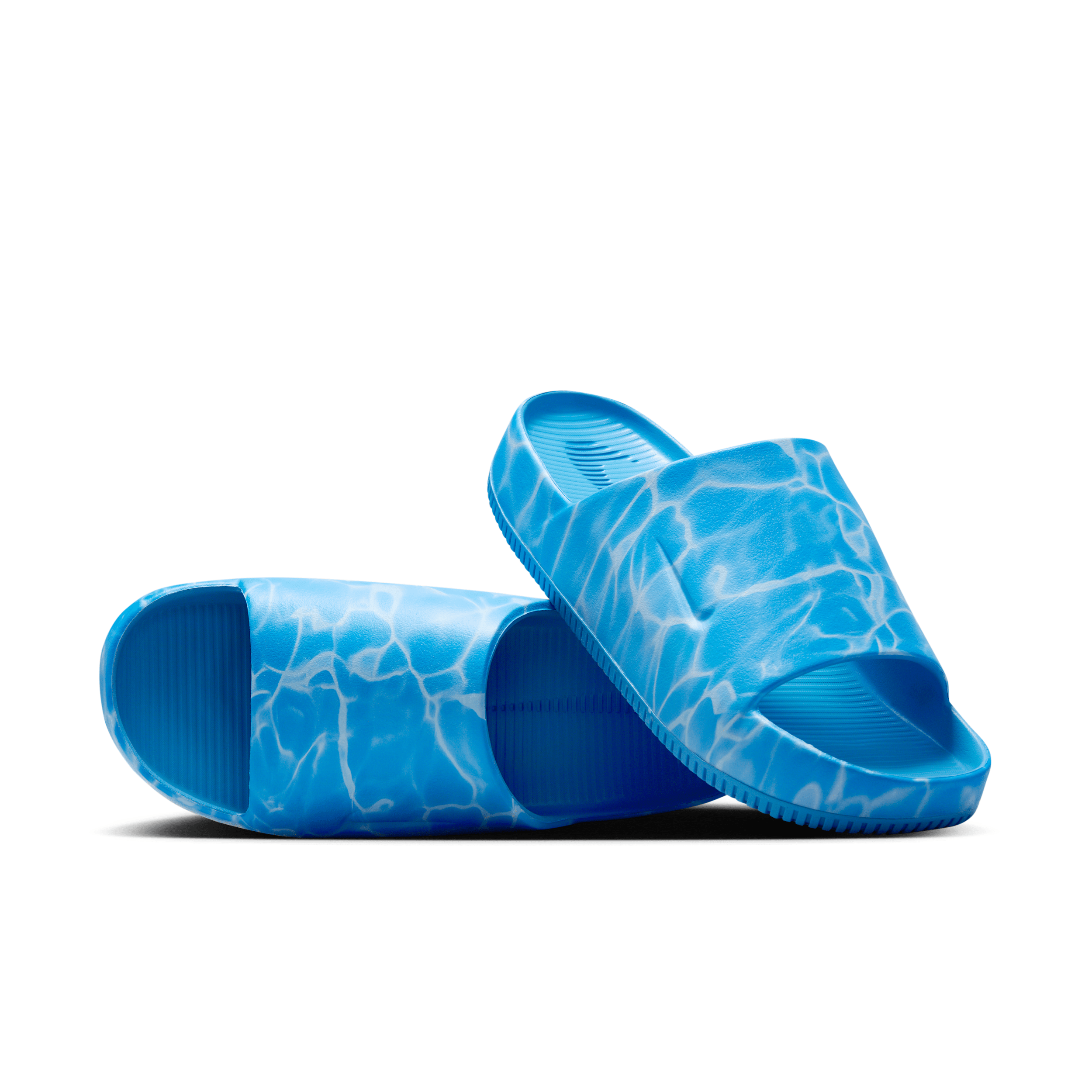 Nike Calm Printed Sport Slide In Blue