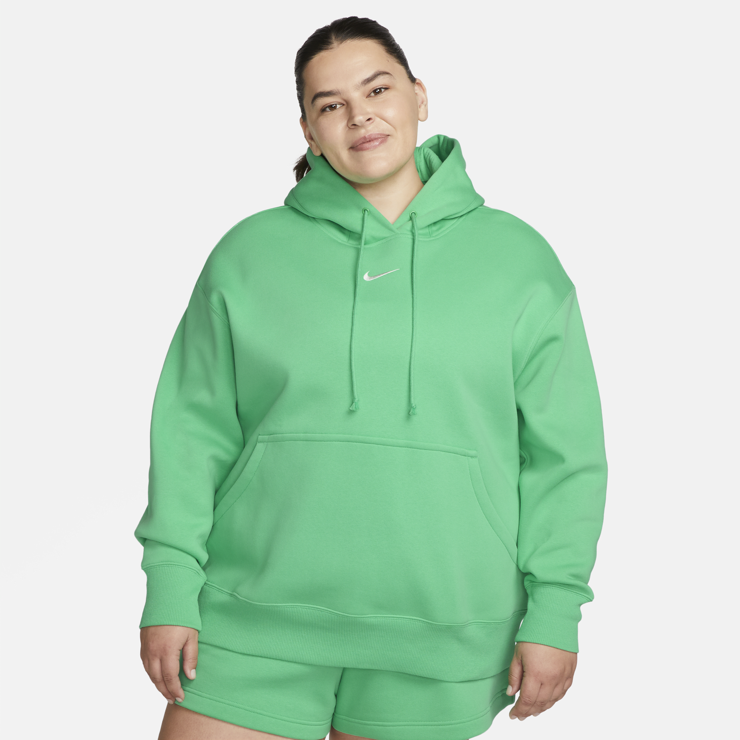 Nike Women's  Sportswear Phoenix Fleece Oversized Pullover Hoodie (plus Size) In Green