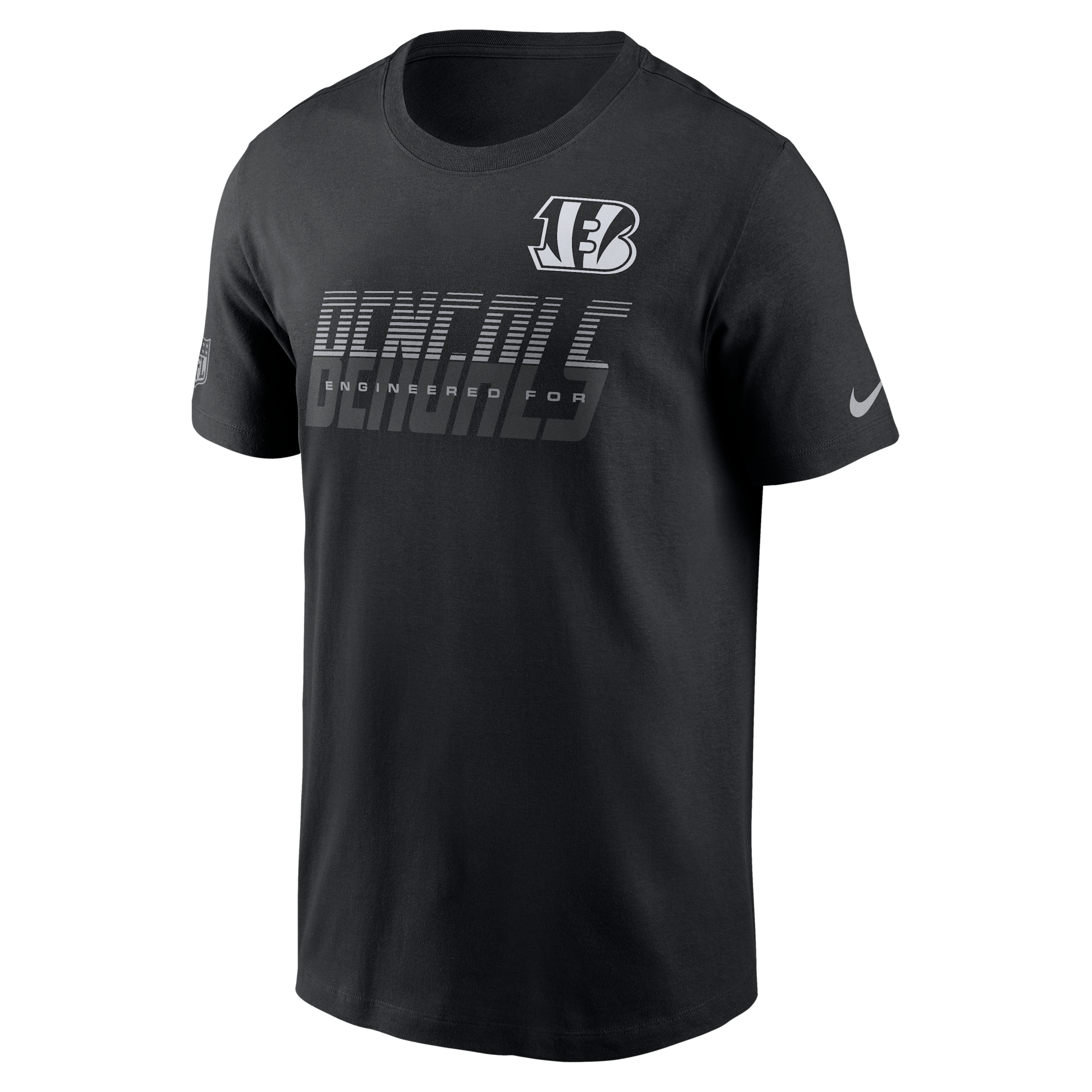 Cincinnati Bengals Sideline Team Issue Nike Men's Dri-FIT NFL T-Shirt in Black | 02ET00A9A-TF9
