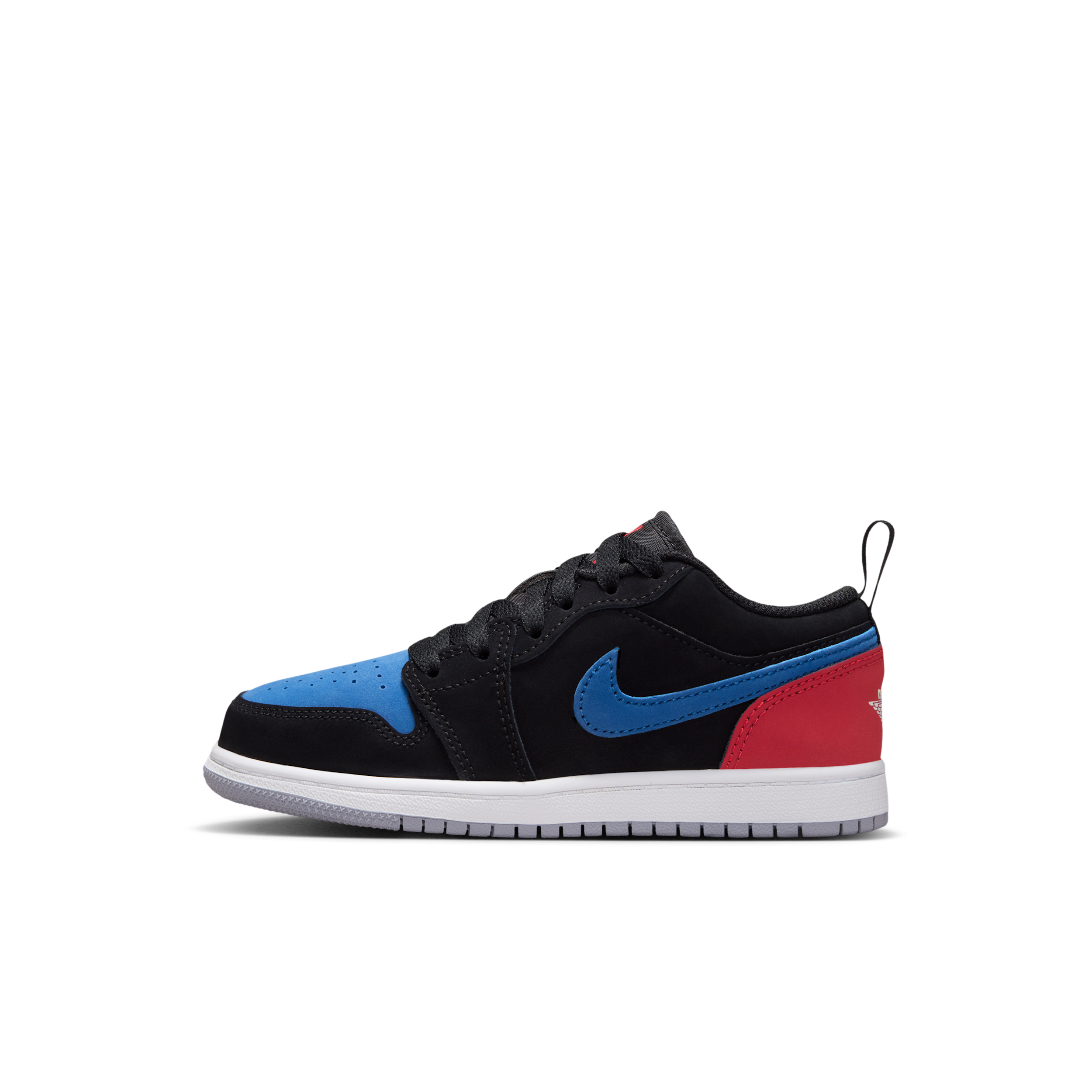 Jordan Boys Retro 1 Low - Preschool Basketball Shoes - Black / Summit White / True Blue Size 1.5