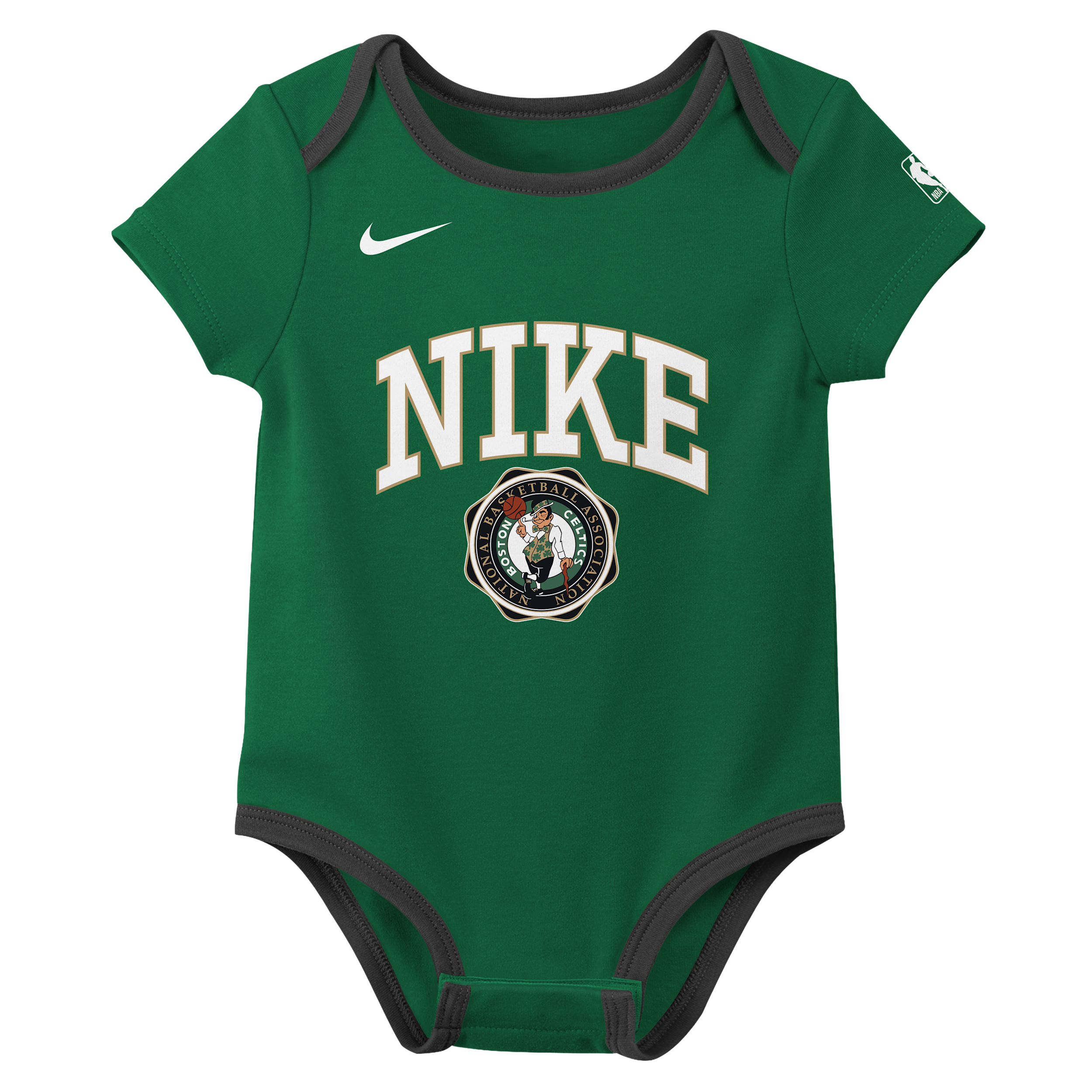 Nike Boston Celtics Just Do It Baby ()  Basketball Bodysuit Set (2-pack) In Green