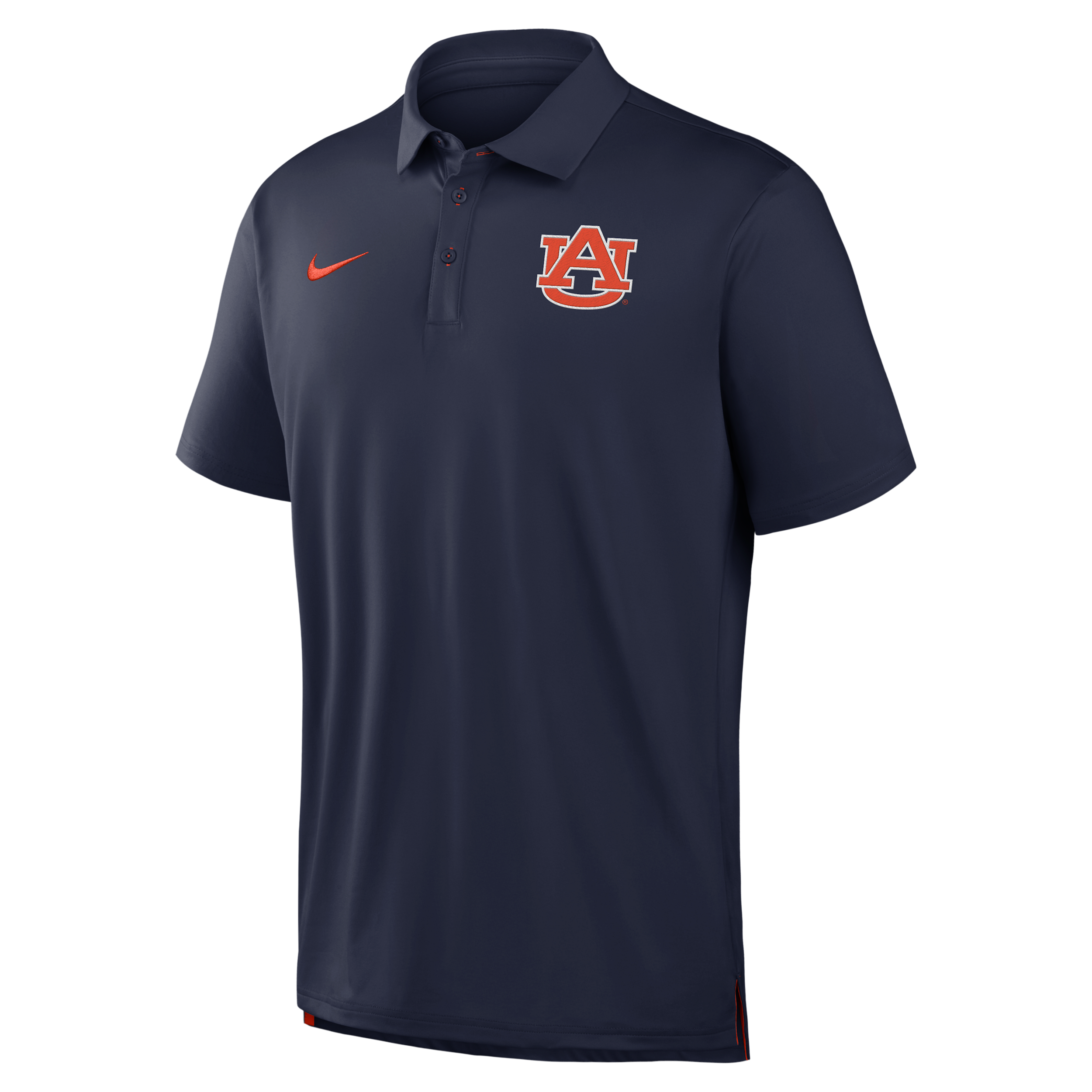 Nike Men's Navy Auburn Tigers 2026 Sideline Tour Dri-fit Polo Shirt - Navy, Orange