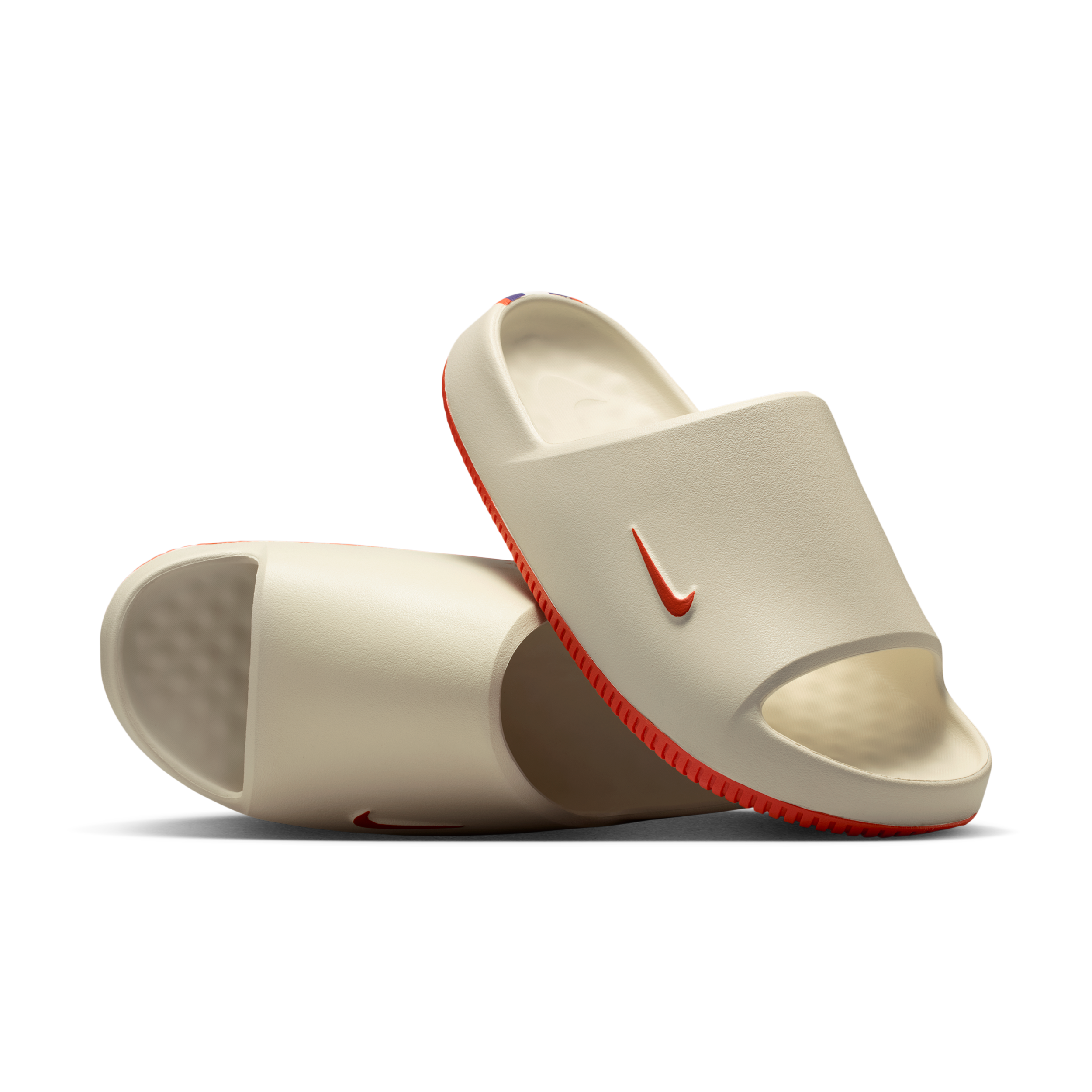 Nike Men's Calm (Clemson) College Slides in White | IM3247-100