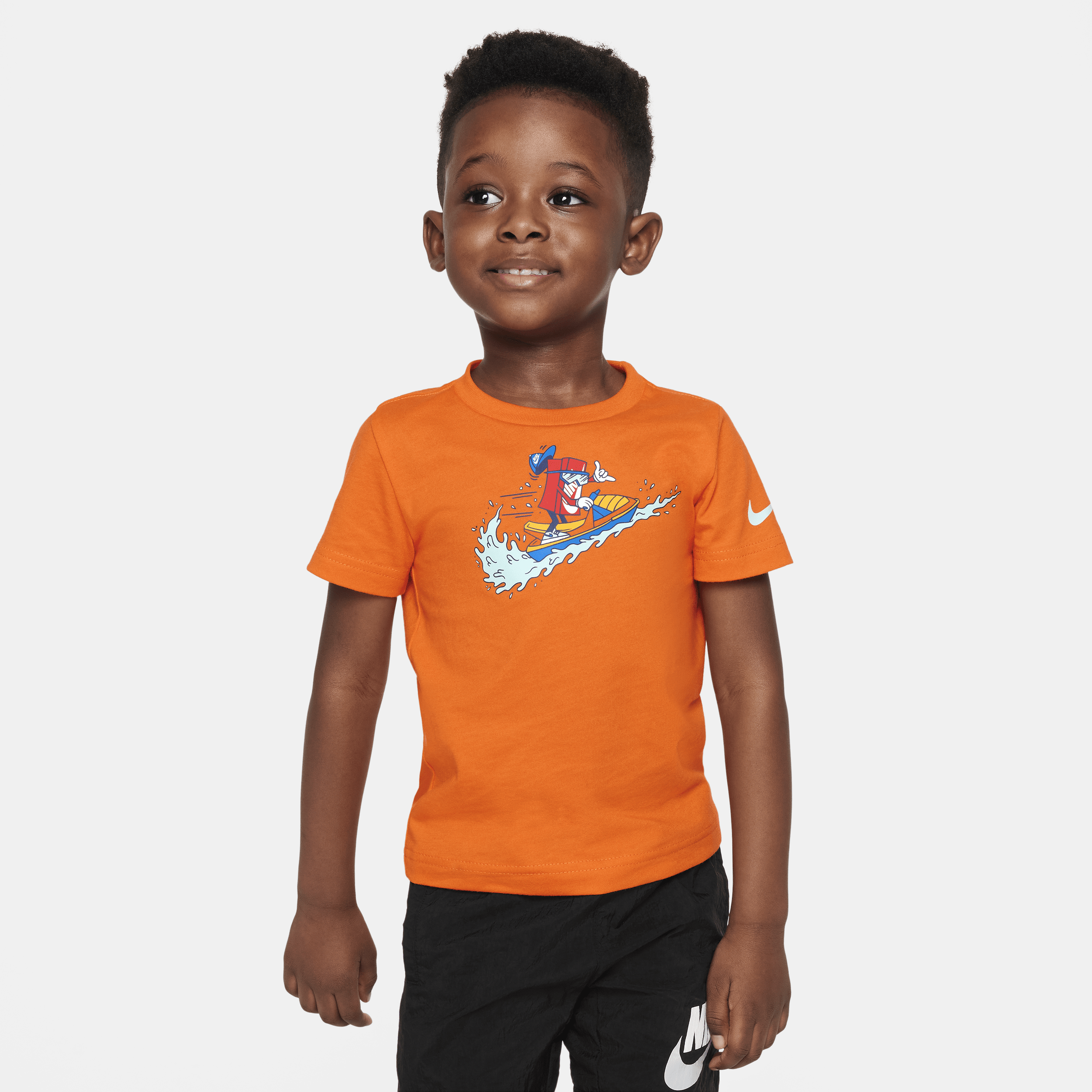 Shop Nike Toddler Boxy Jet Ski T-shirt In Orange