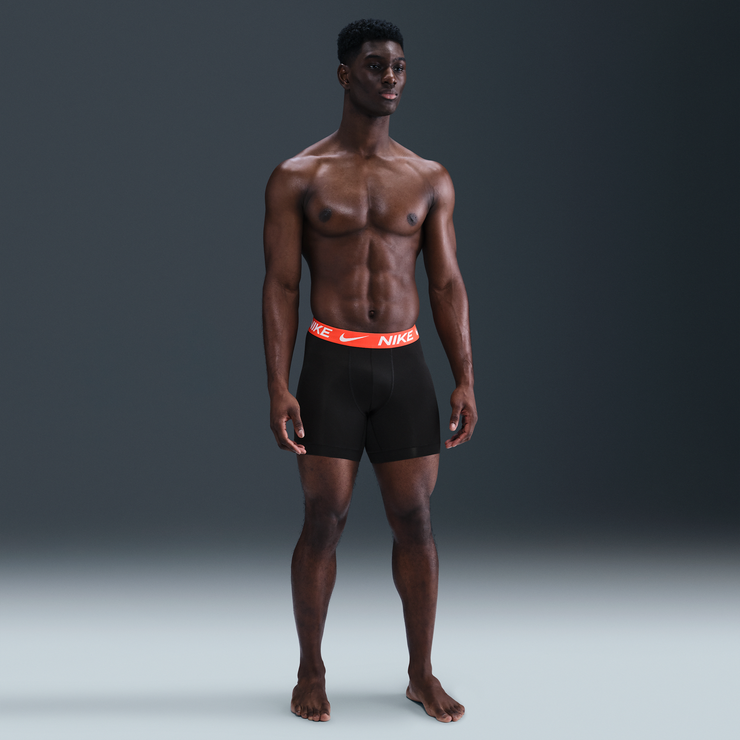 Nike Men's Dri-fit Essential Micro Boxer Briefs (3-pack) In Orange