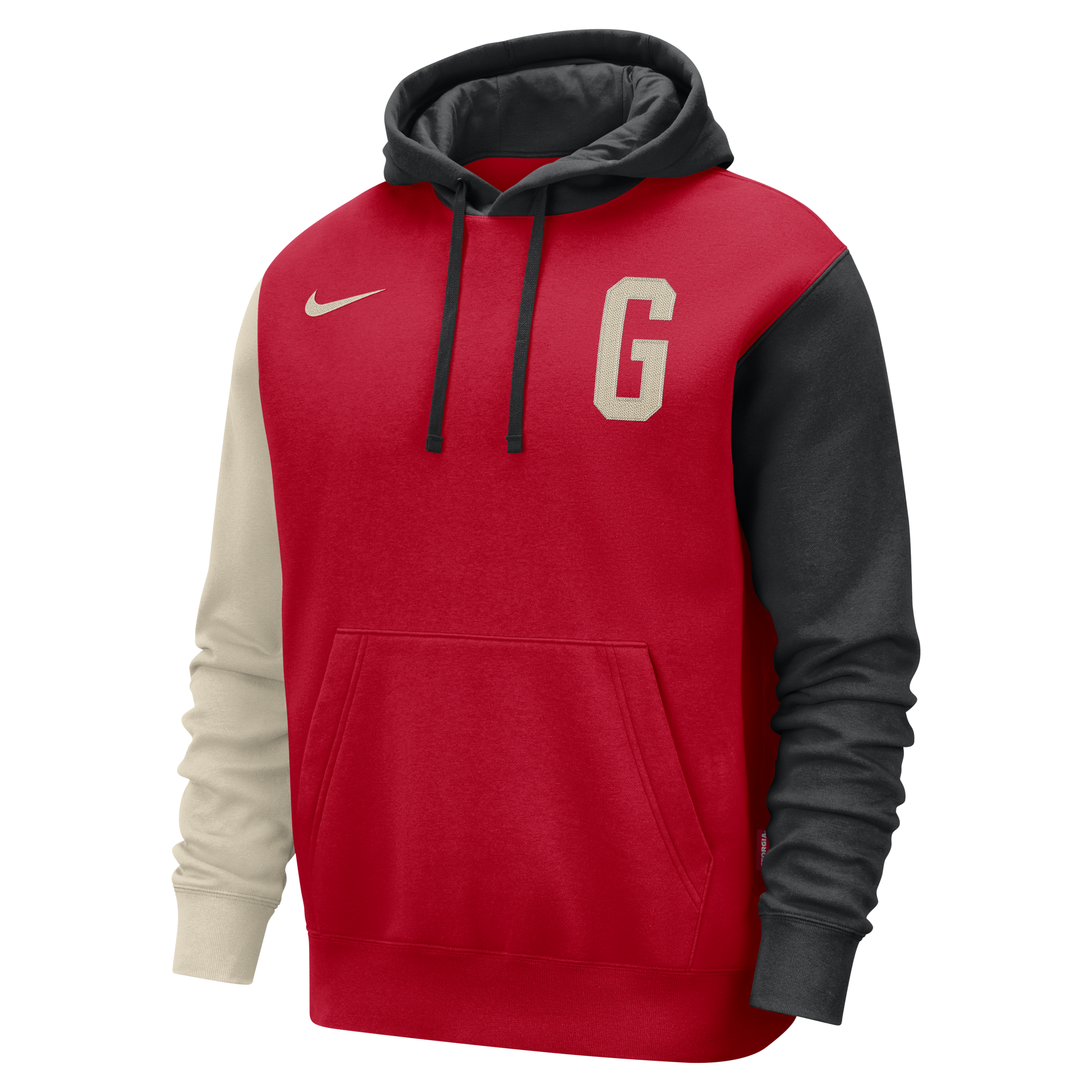 Nike Georgia Club Fleece  Men's Pullover Hoodie In Red