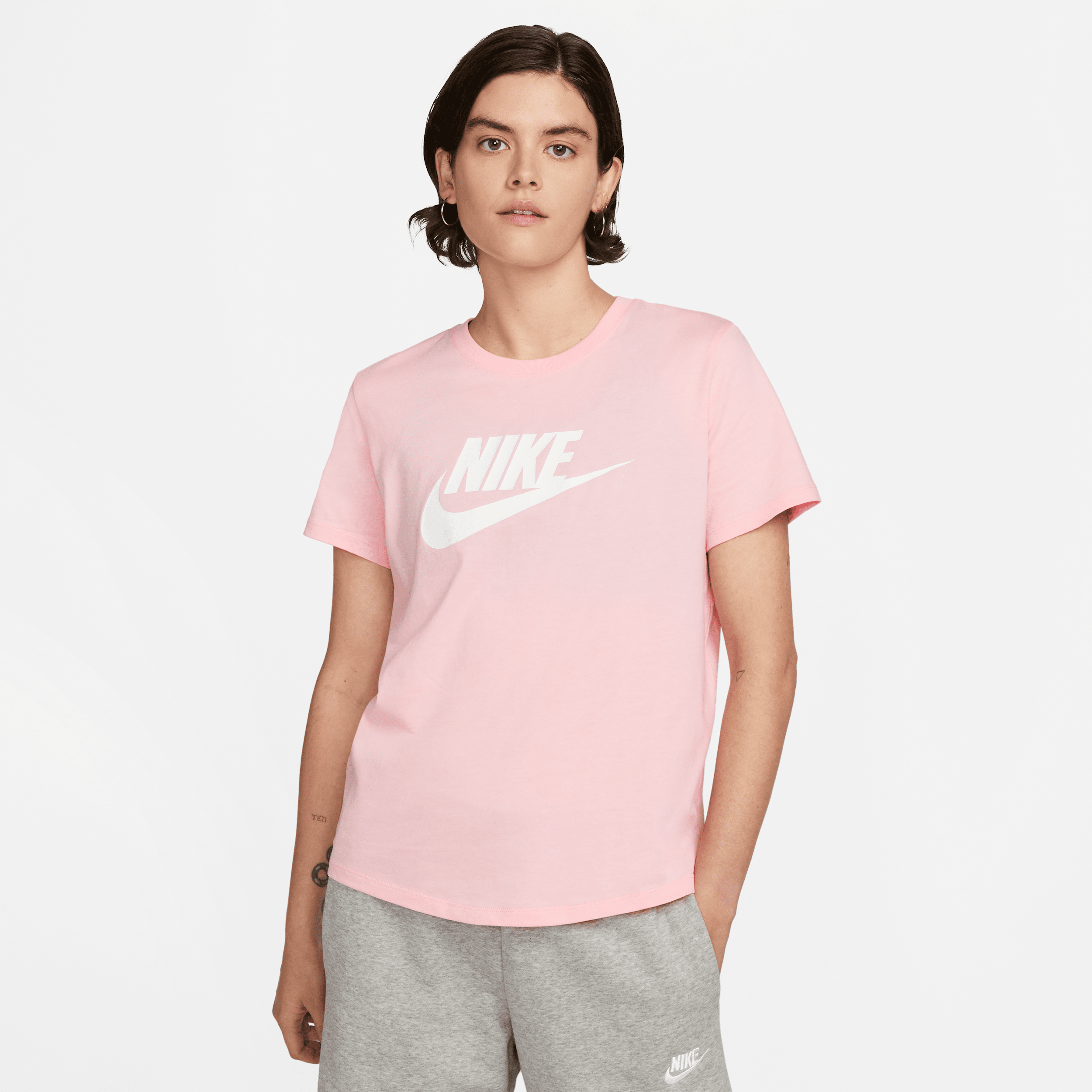Nike Women's  Sportswear Essentials Logo T-shirt In Pink