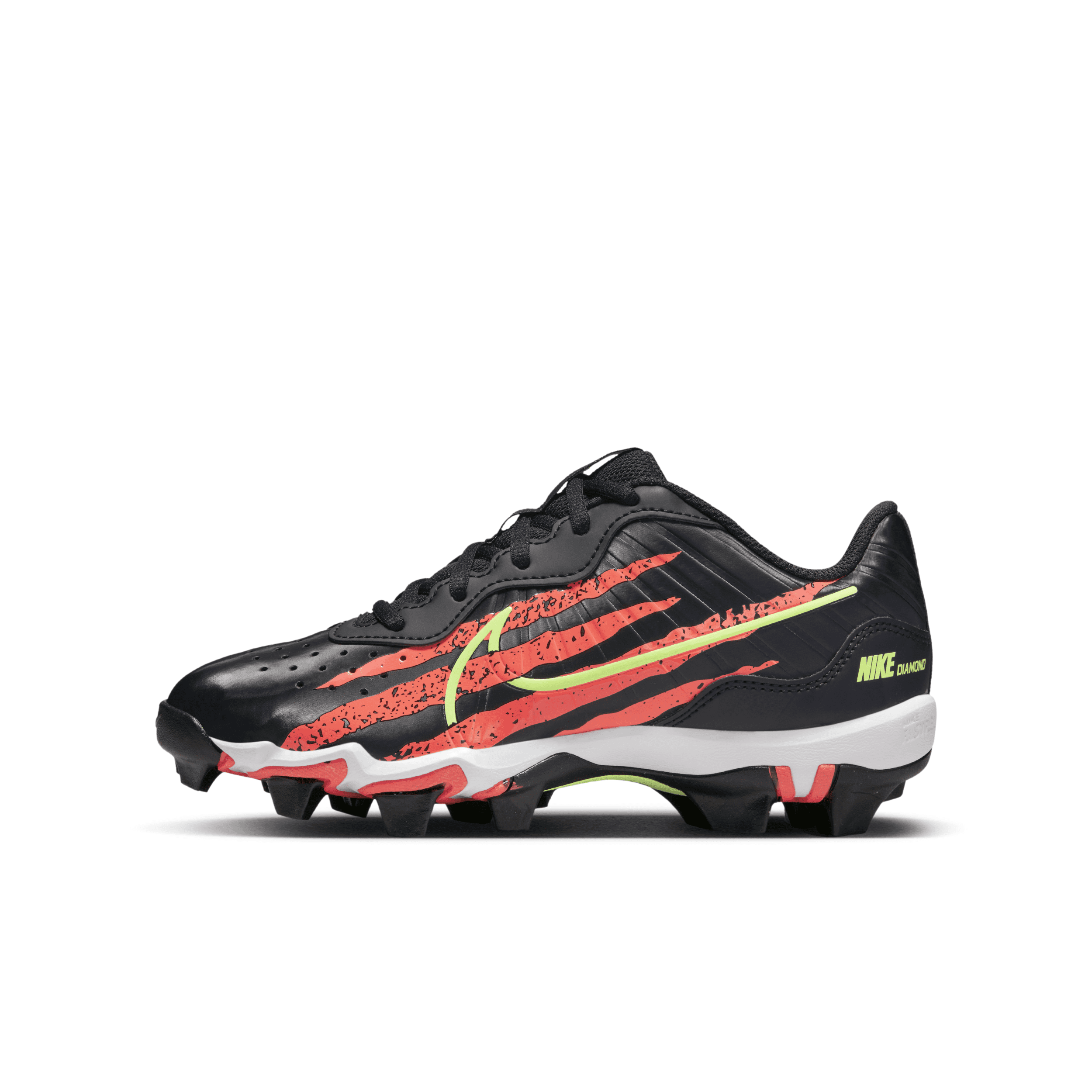 Nike Alpha Huarache 4 Keystone Little/big Kids' Baseball Cleats In Black