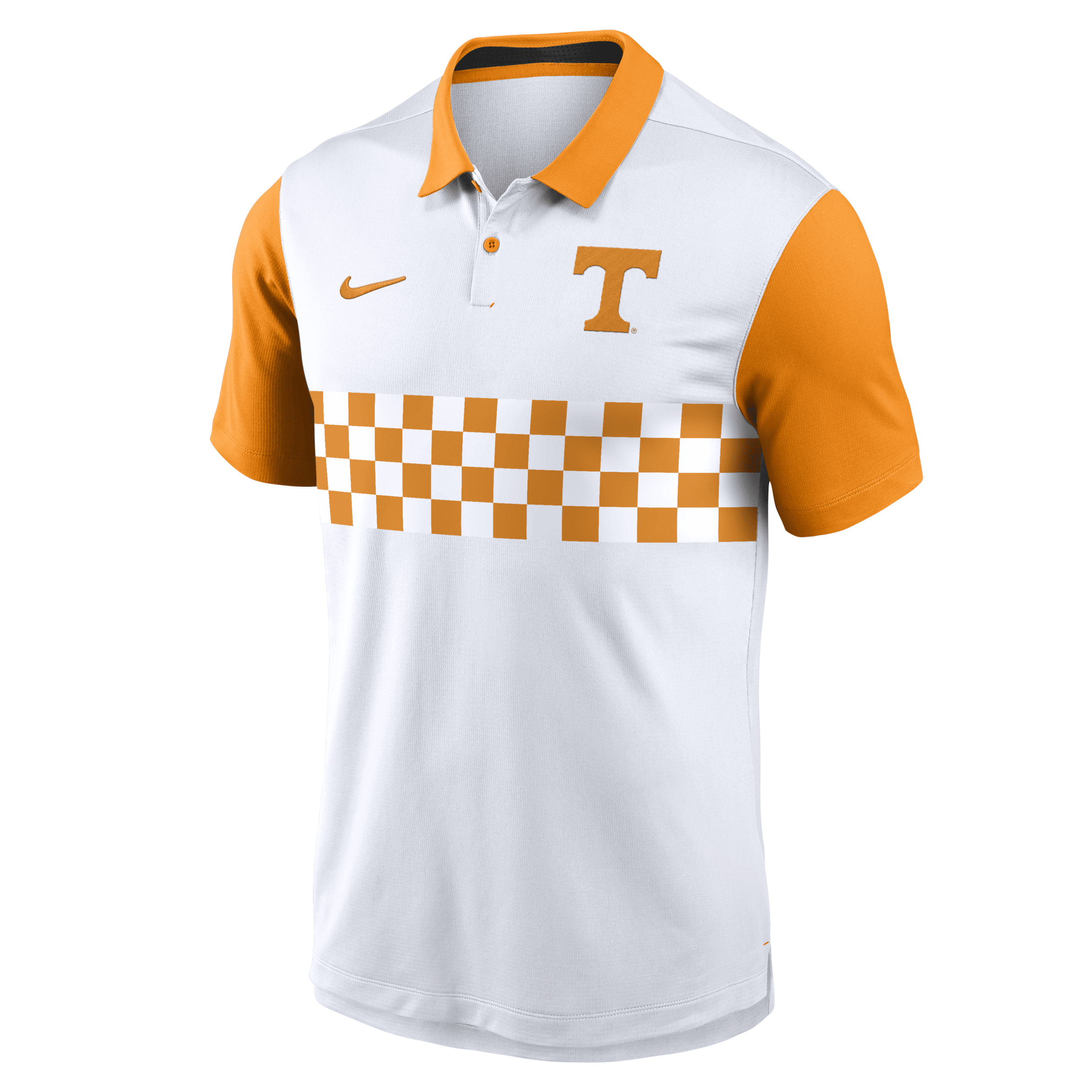 Nike Men's White Tennessee Volunteers Primetime Campus Vapor Performance Polo In White