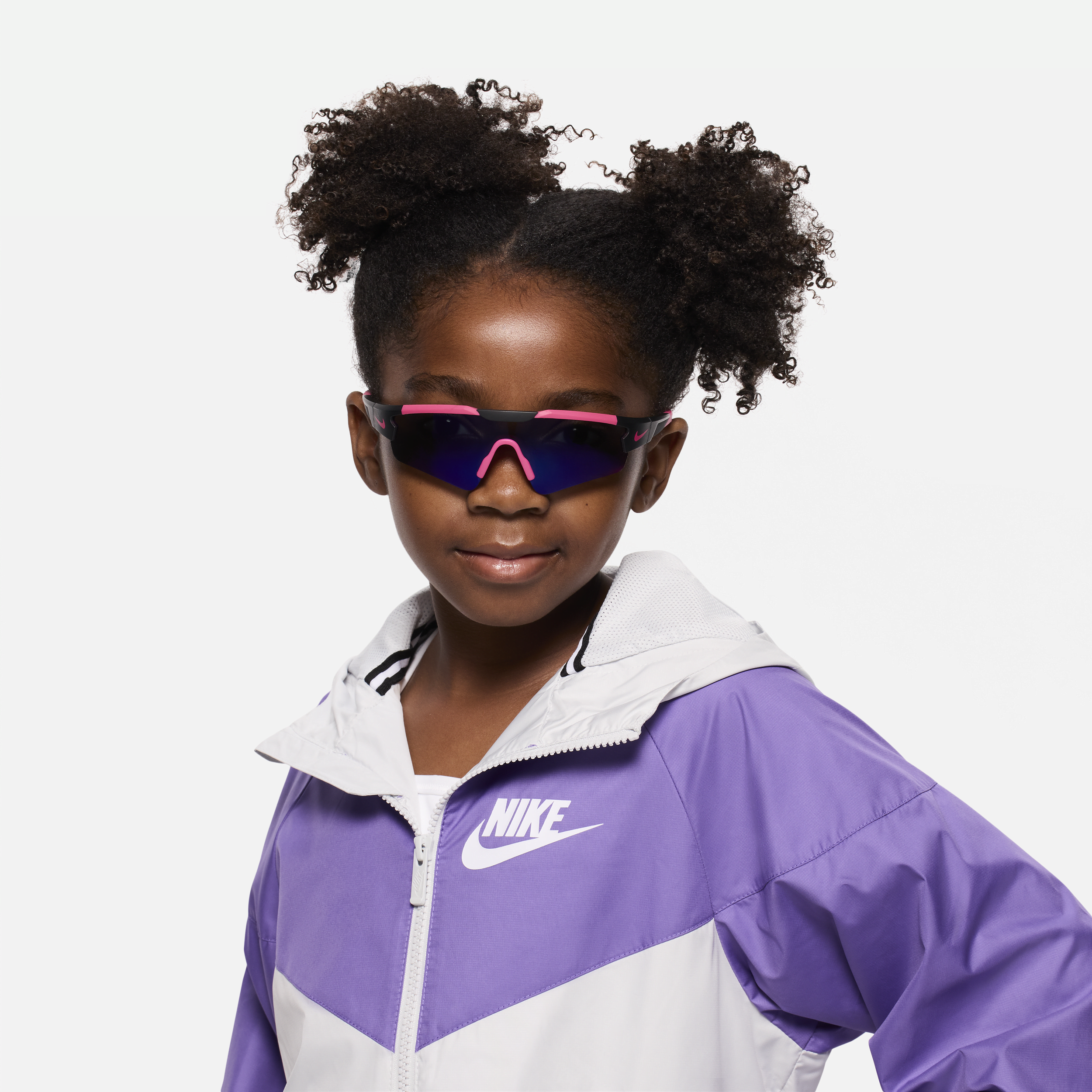 Shop Nike Unisex Cloak Infrared Mirrored Sunglasses In Black