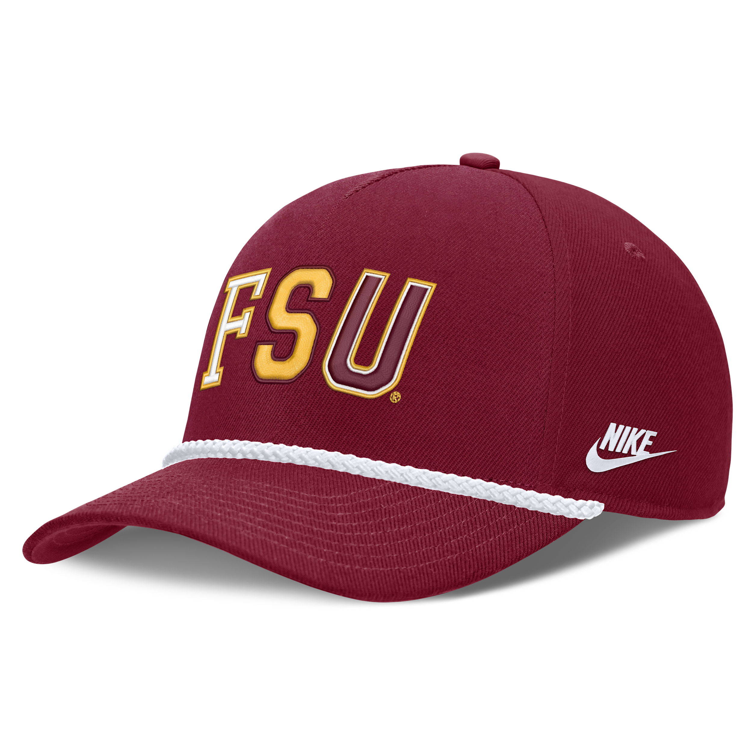 Men's and Women's Nike Garnet Florida State Seminoles 2026 Basketball Refresh 5-Panel Rope Rise Hat - Garnet