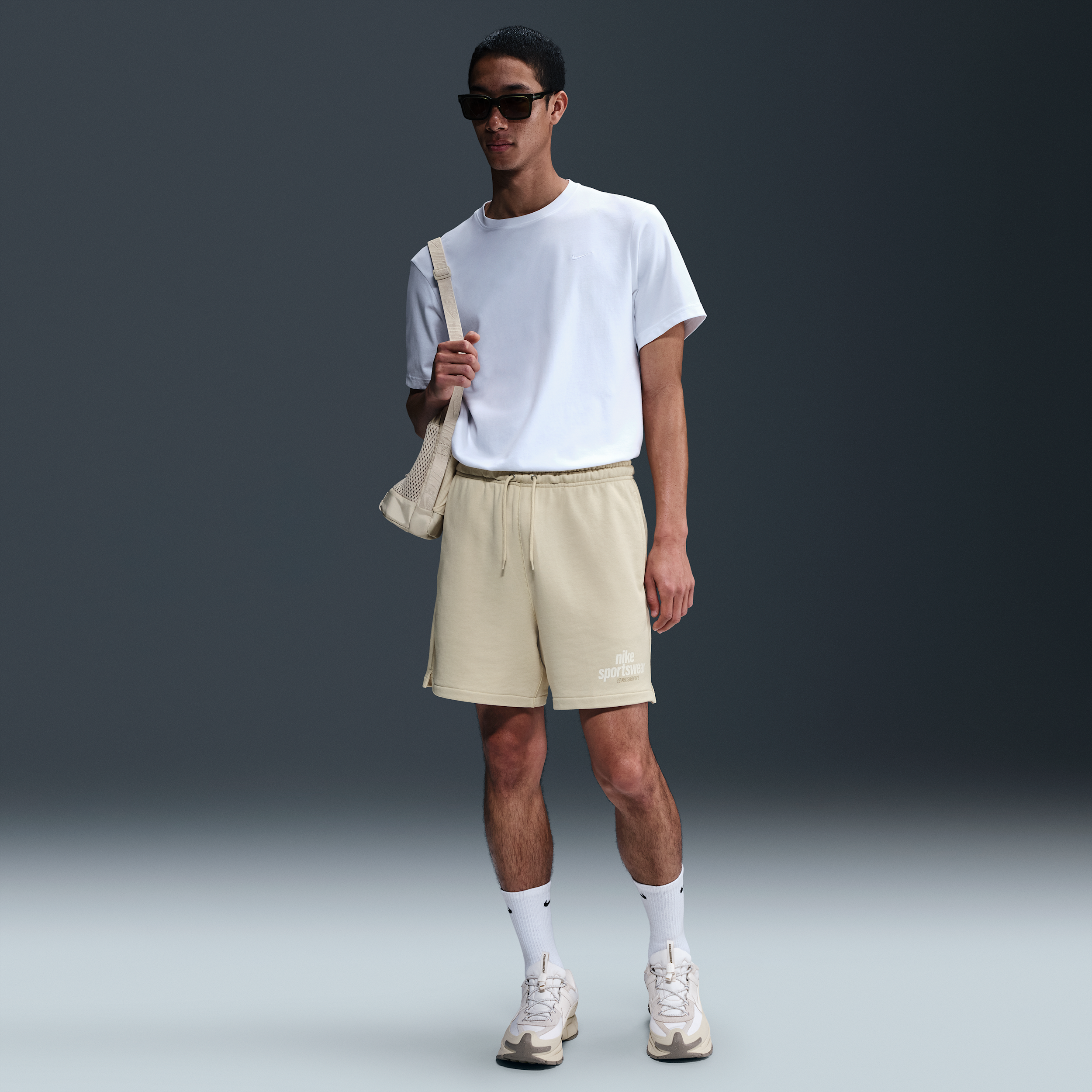 Nike Men's Club French Terry Flow Shorts in Brown | HJ2677-229