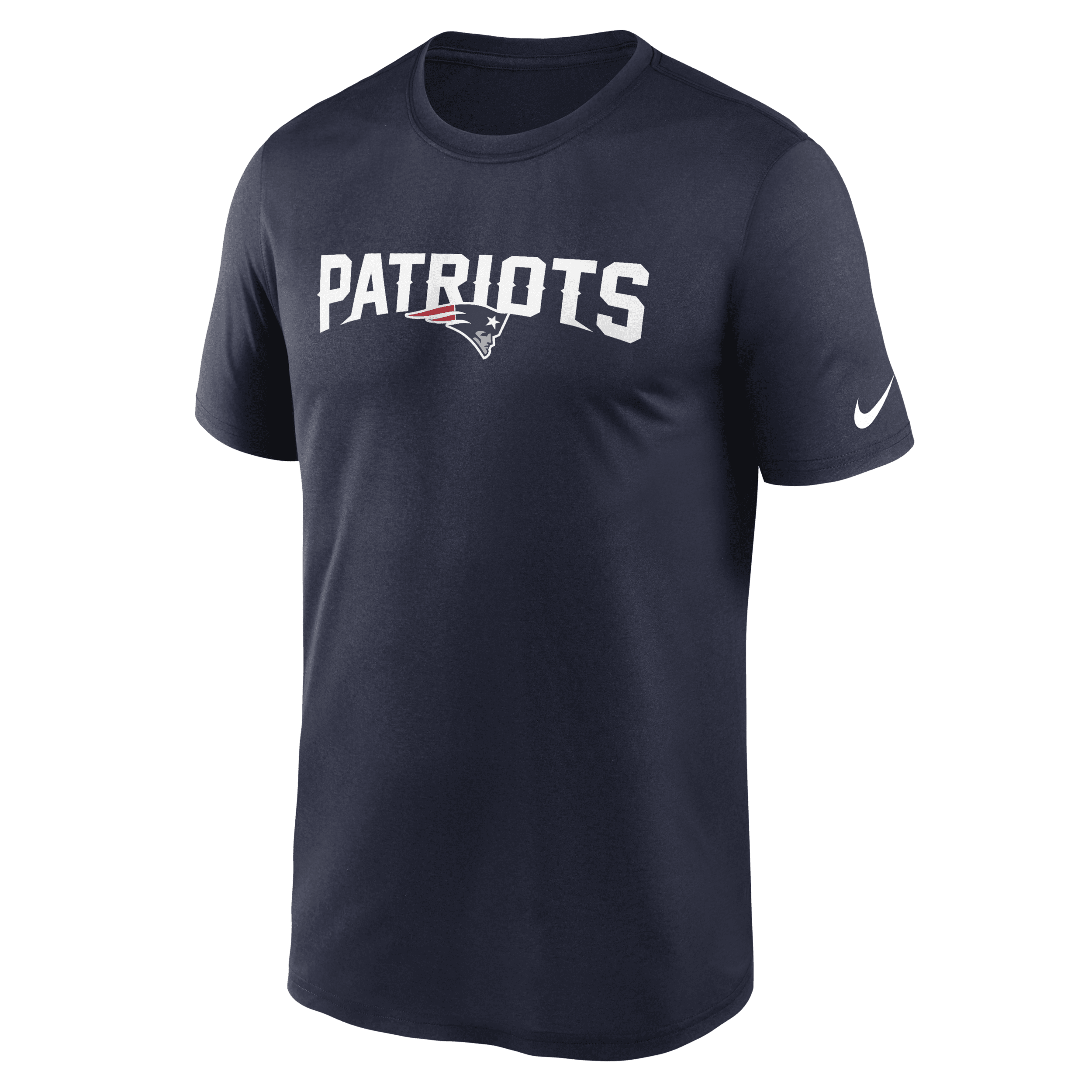 Shop Nike Men's Dri-fit Wordmark Legend (nfl New England Patriots) T-shirt In Blue