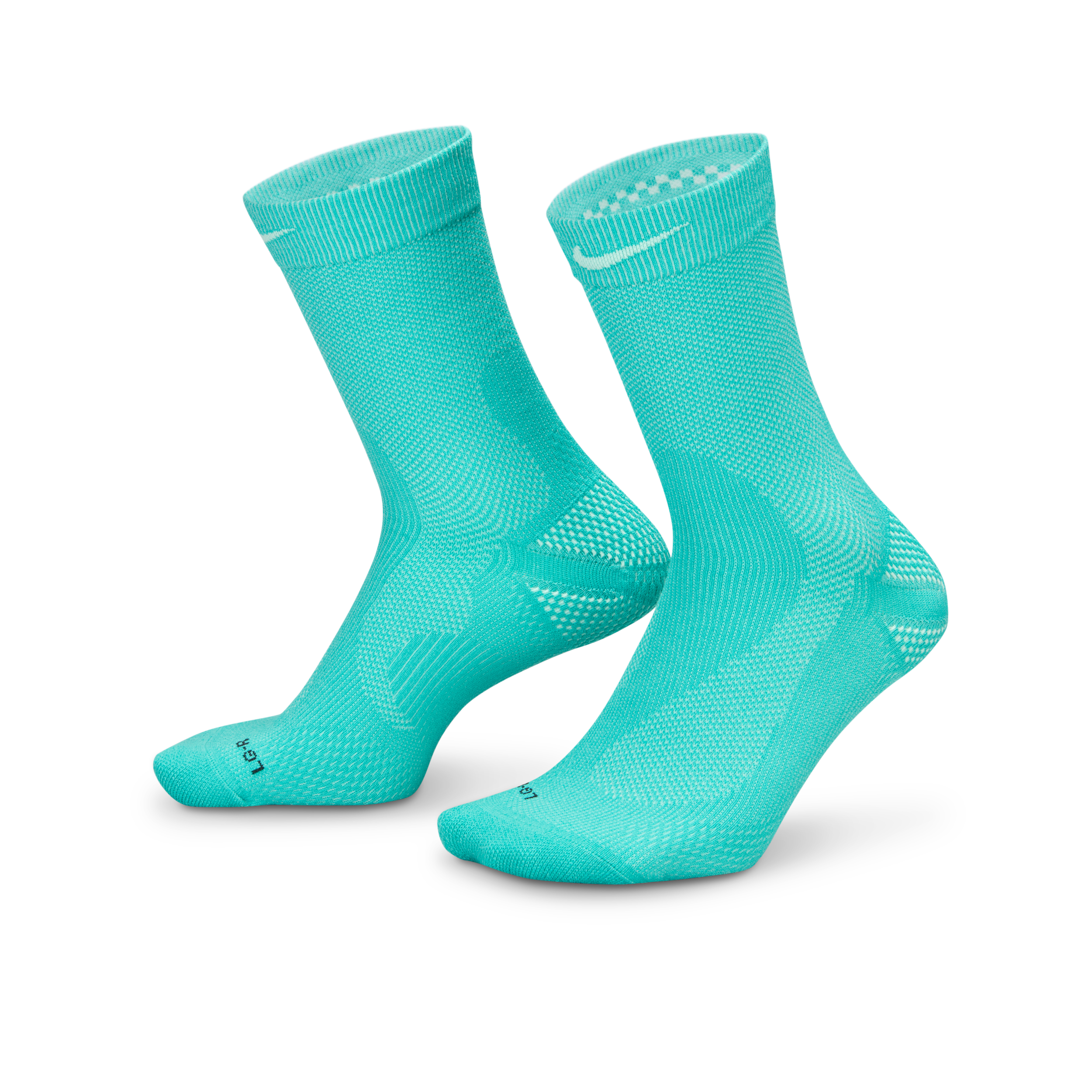 Nike Unisex Running Lightweight Crew Socks (1 Pair) In Green