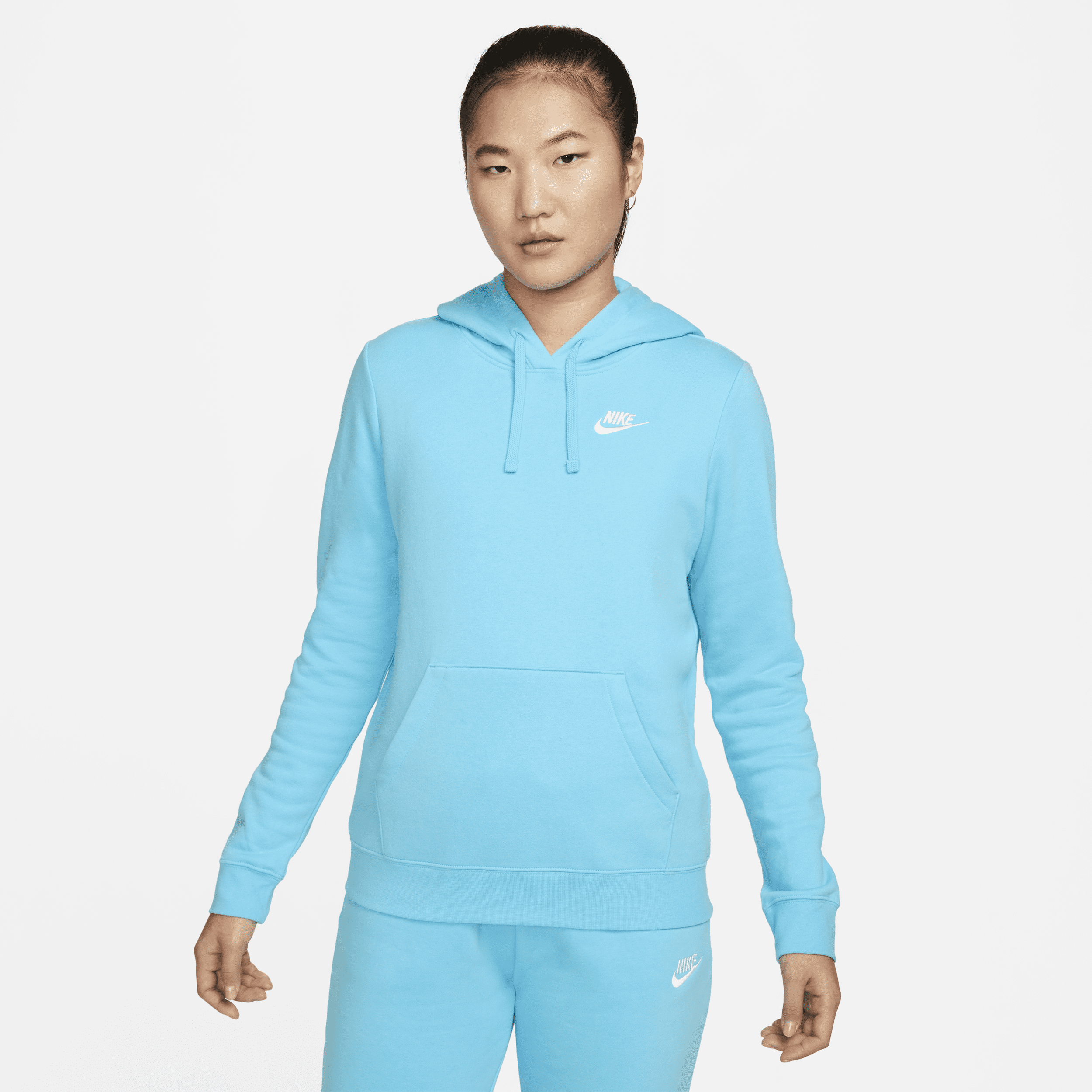 Nike Women's  Sportswear Club Fleece Pullover Hoodie In Blue