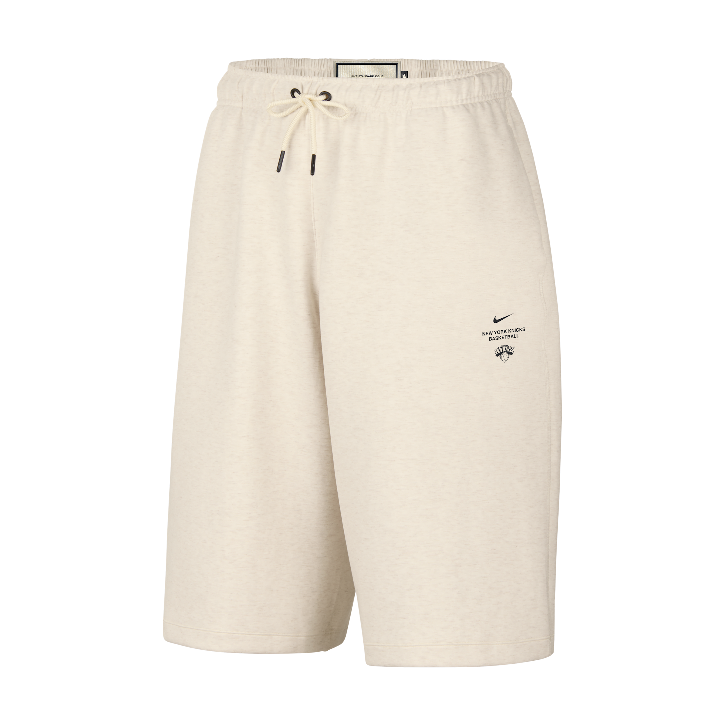 Men's Nike Oatmeal New York Knicks 2026/27 Standard Issue Stretch Oversized Shorts