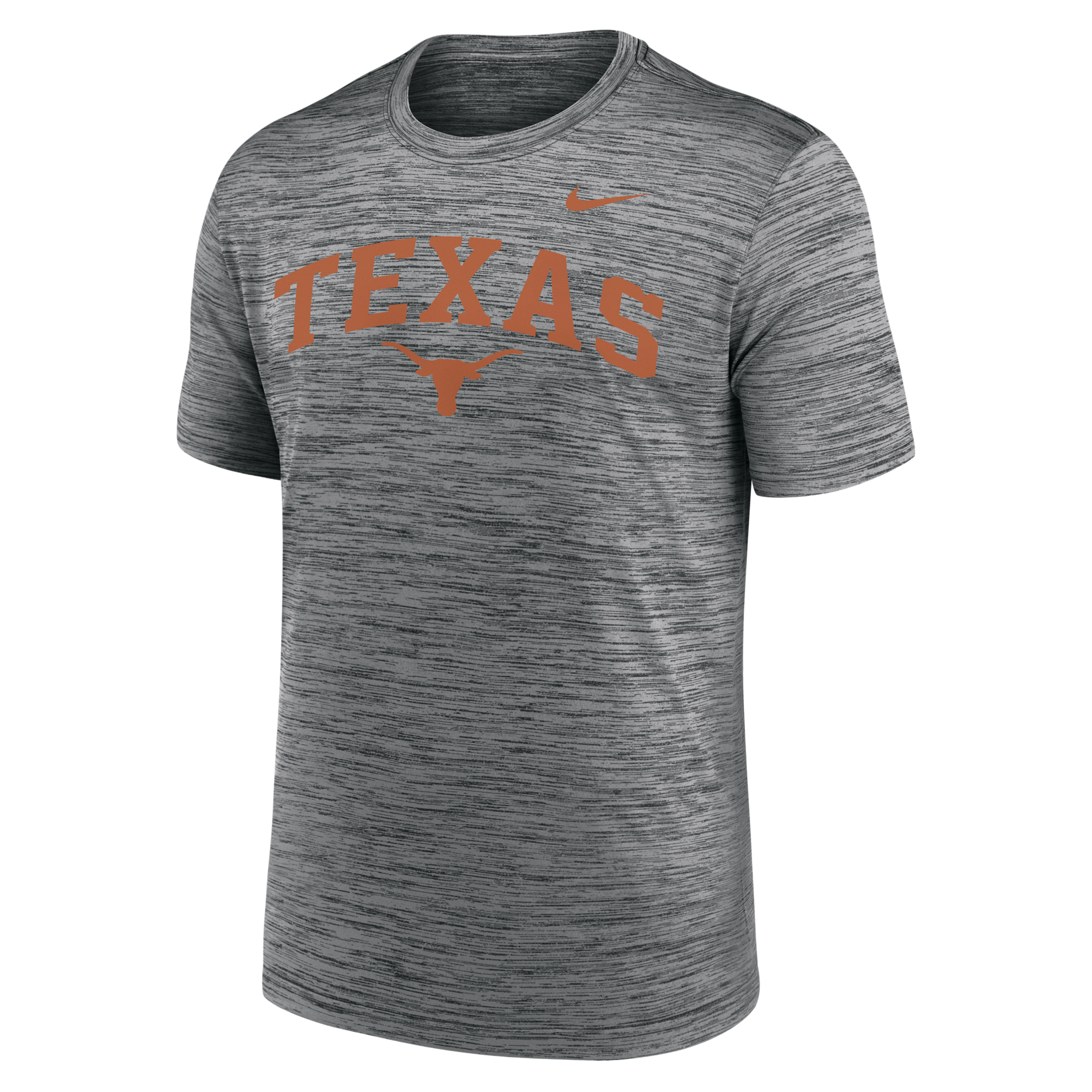 Nike Men's Anthracite Texas Longhorns Primetime Arch Logo Velocity Dri-fit T-Shirt - Anthracite