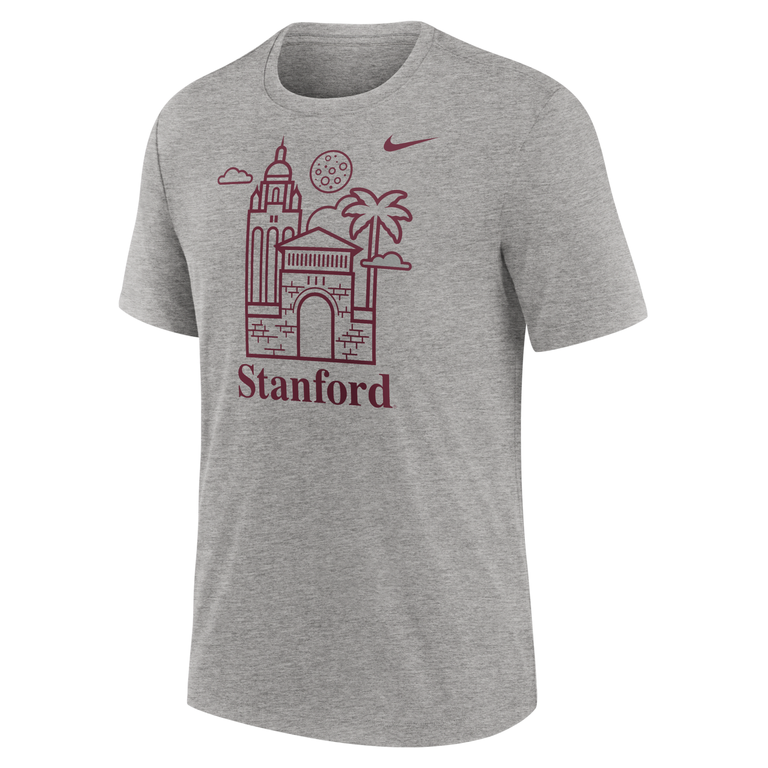 Jordan Stanford Cardinal Local Campus Time Honored Tradition Men's College T-shirt In Grey