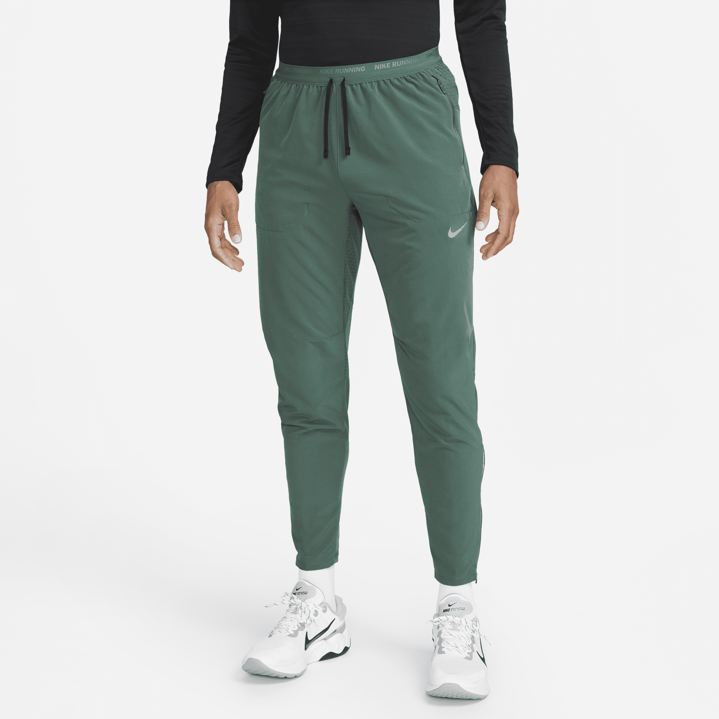 Nike Men's Phenom Dri-fit Woven Running Pants In Grey