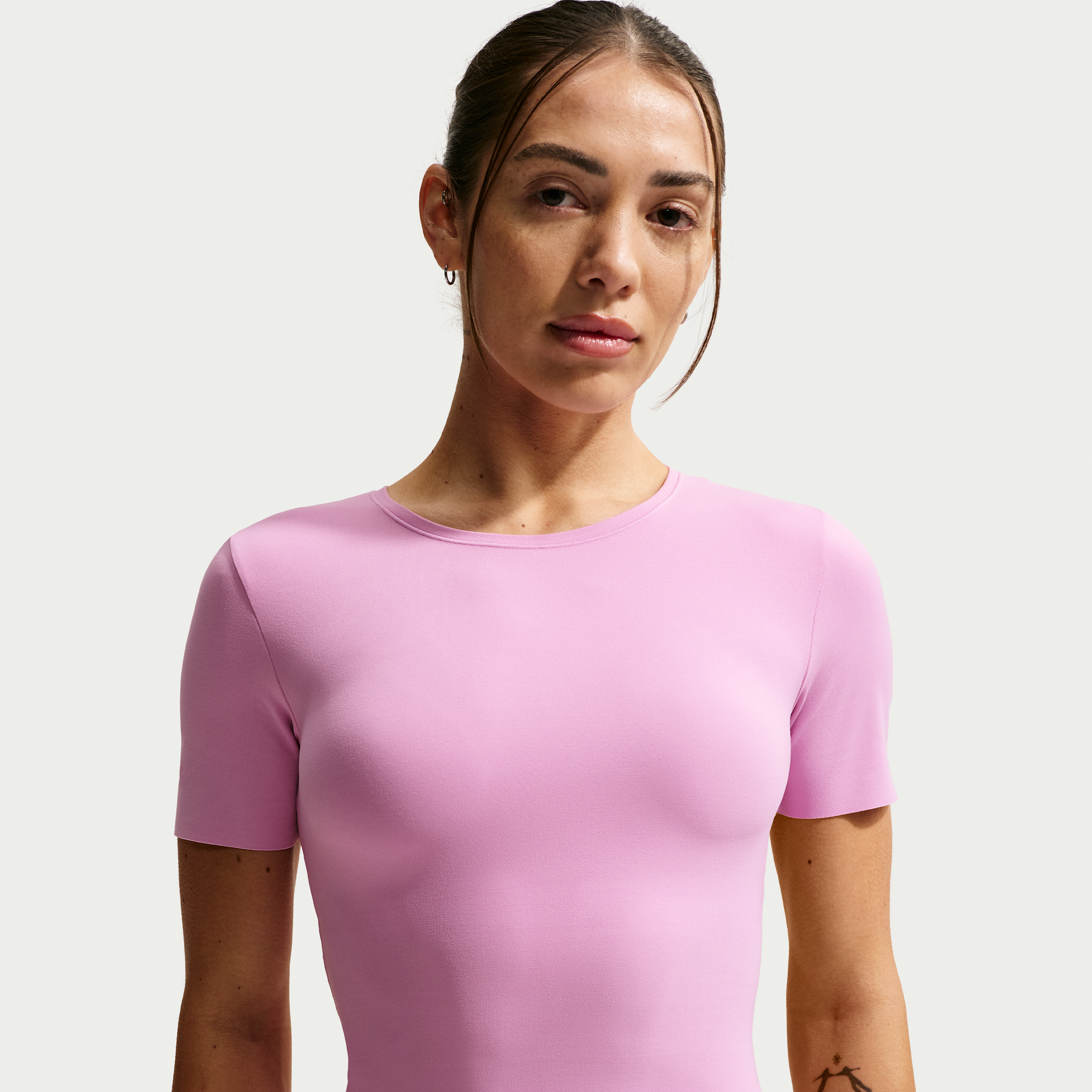 Nike Women's Zenvy Dri-FIT Short-Sleeve Top in Purple | IB8964-503