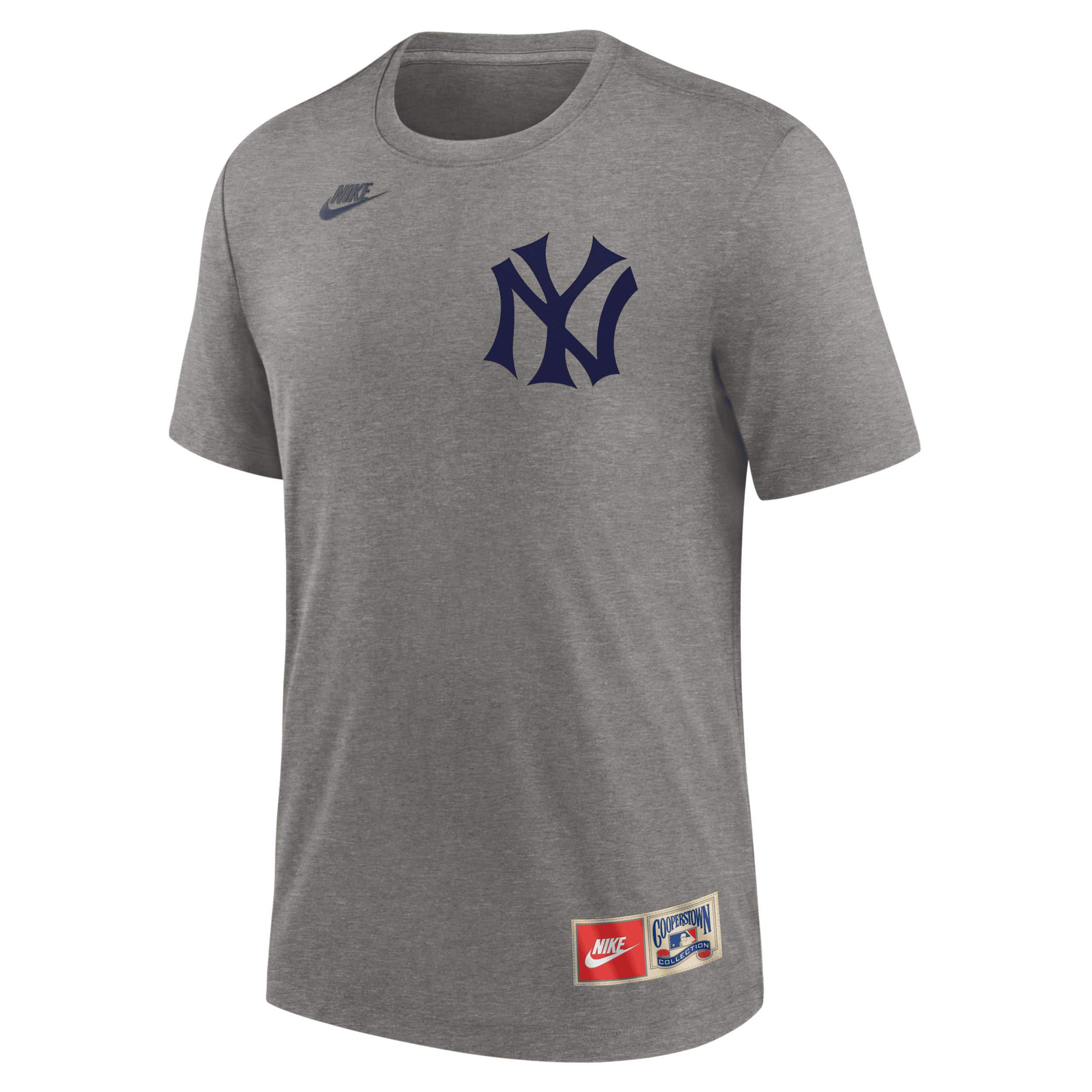 Nike Babe Ruth New York Yankees Cooperstown Men's Mlb T-shirt In Gray
