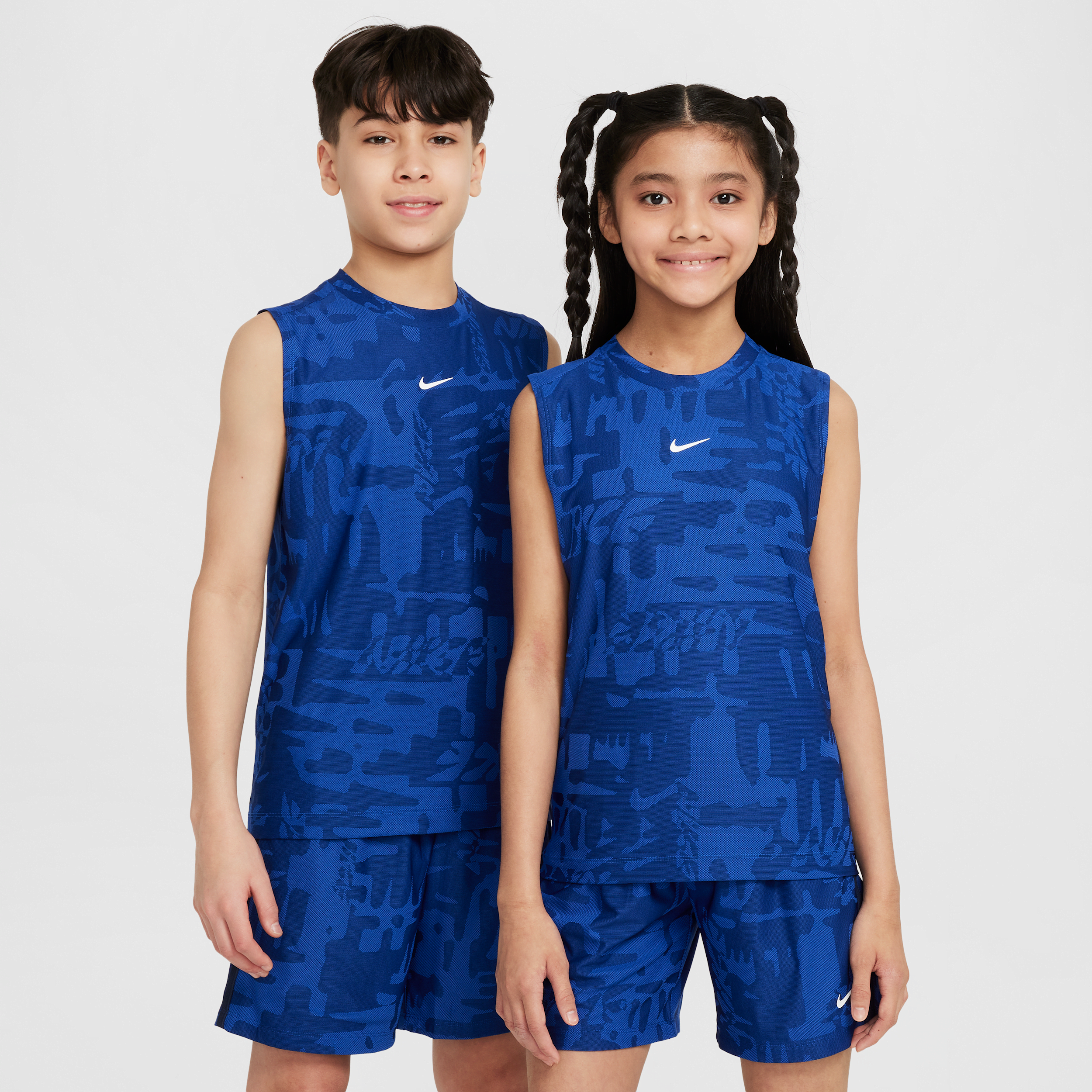 Nike Multi Big Kids' Dri-fit Sleeveless Top In Blue