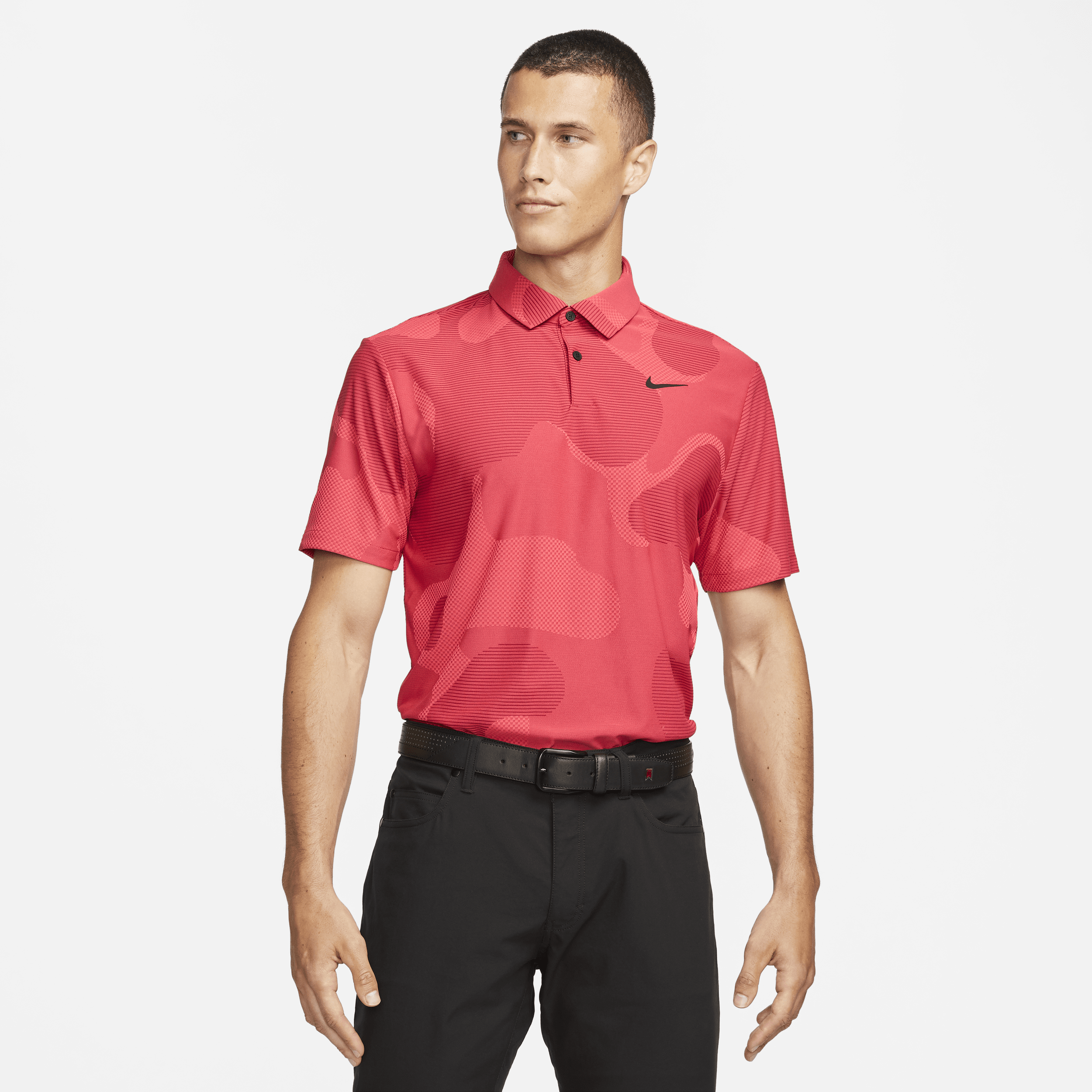 Nike Men's Dri-fit Adv Tour Camo Golf Polo In Red