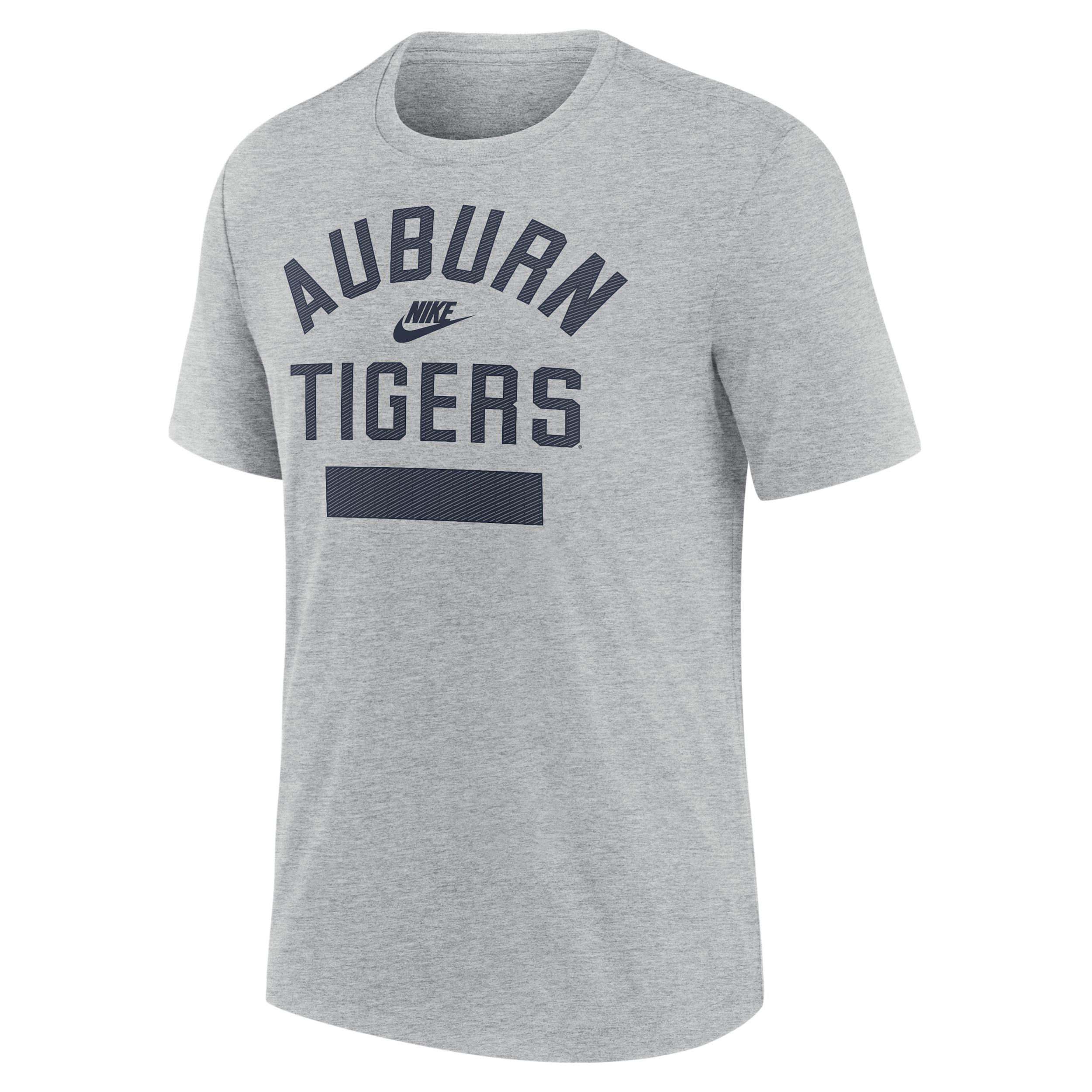 Men's Nike Heather Gray Auburn Tigers Arch Wordmark Legacy Tri-Blend T-Shirt - Heather Gray