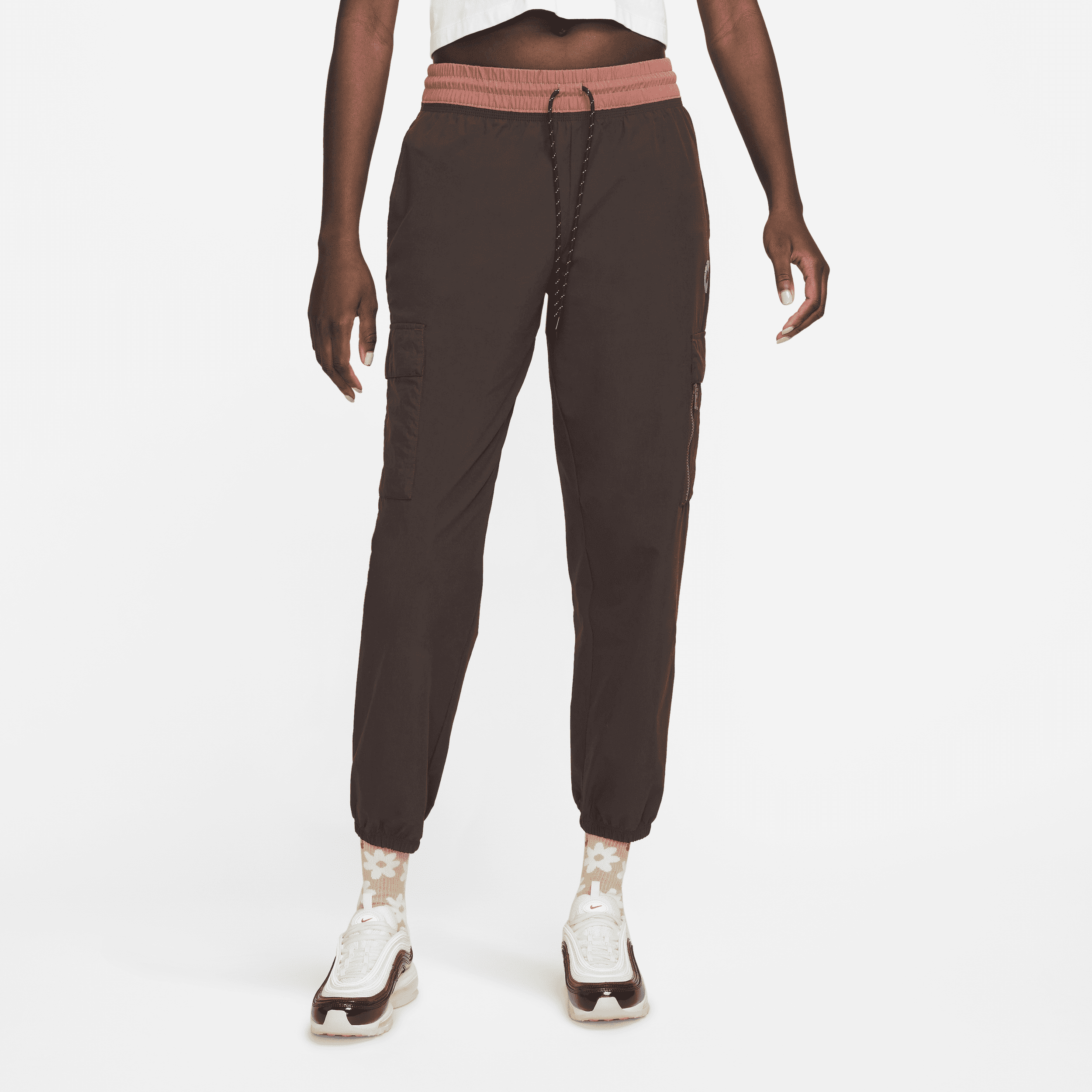Nike Women's  Sportswear Women's Woven Sports Utility Cargo Pants In Brown