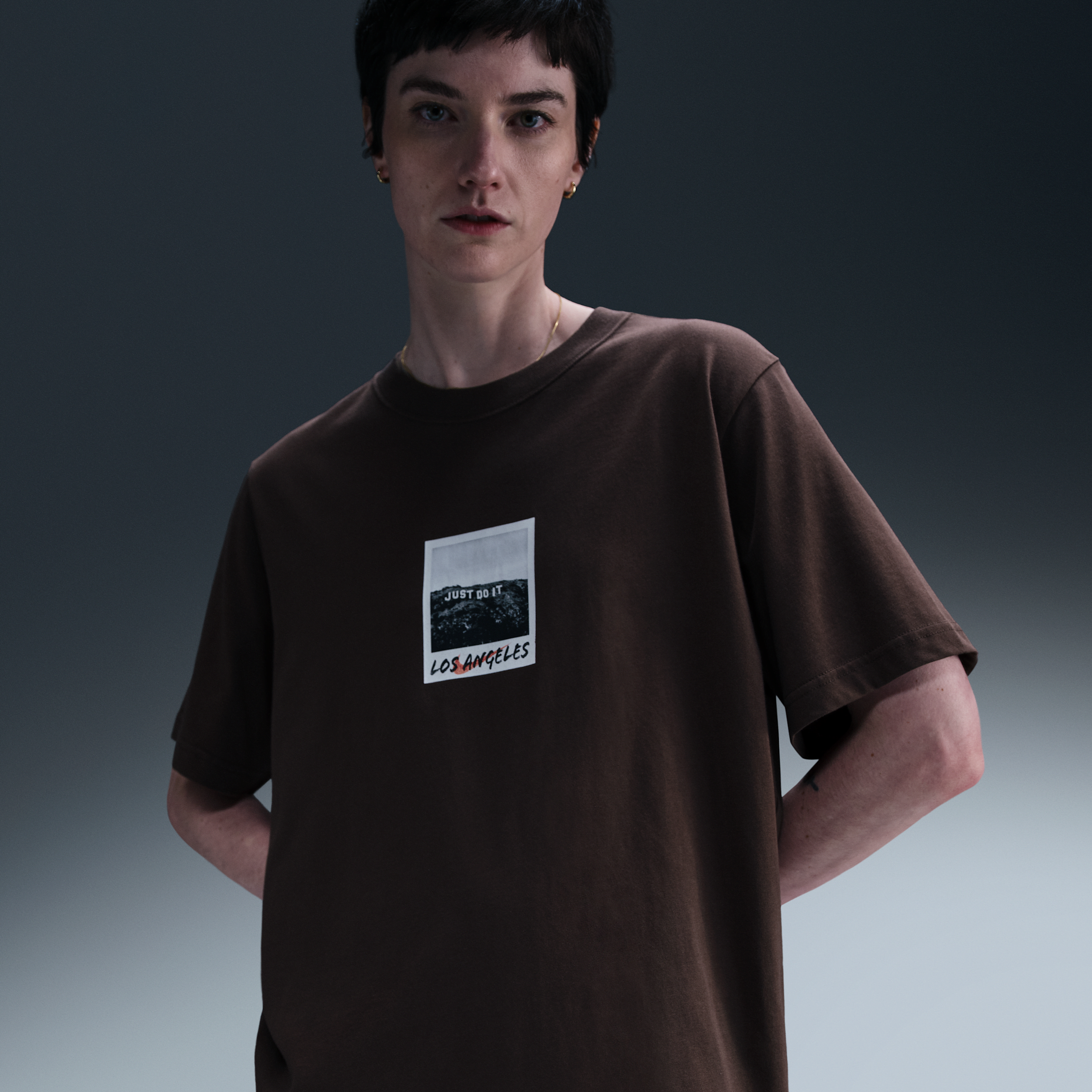 Nike Women's  Sportswear Crew-neck T-shirt In Brown