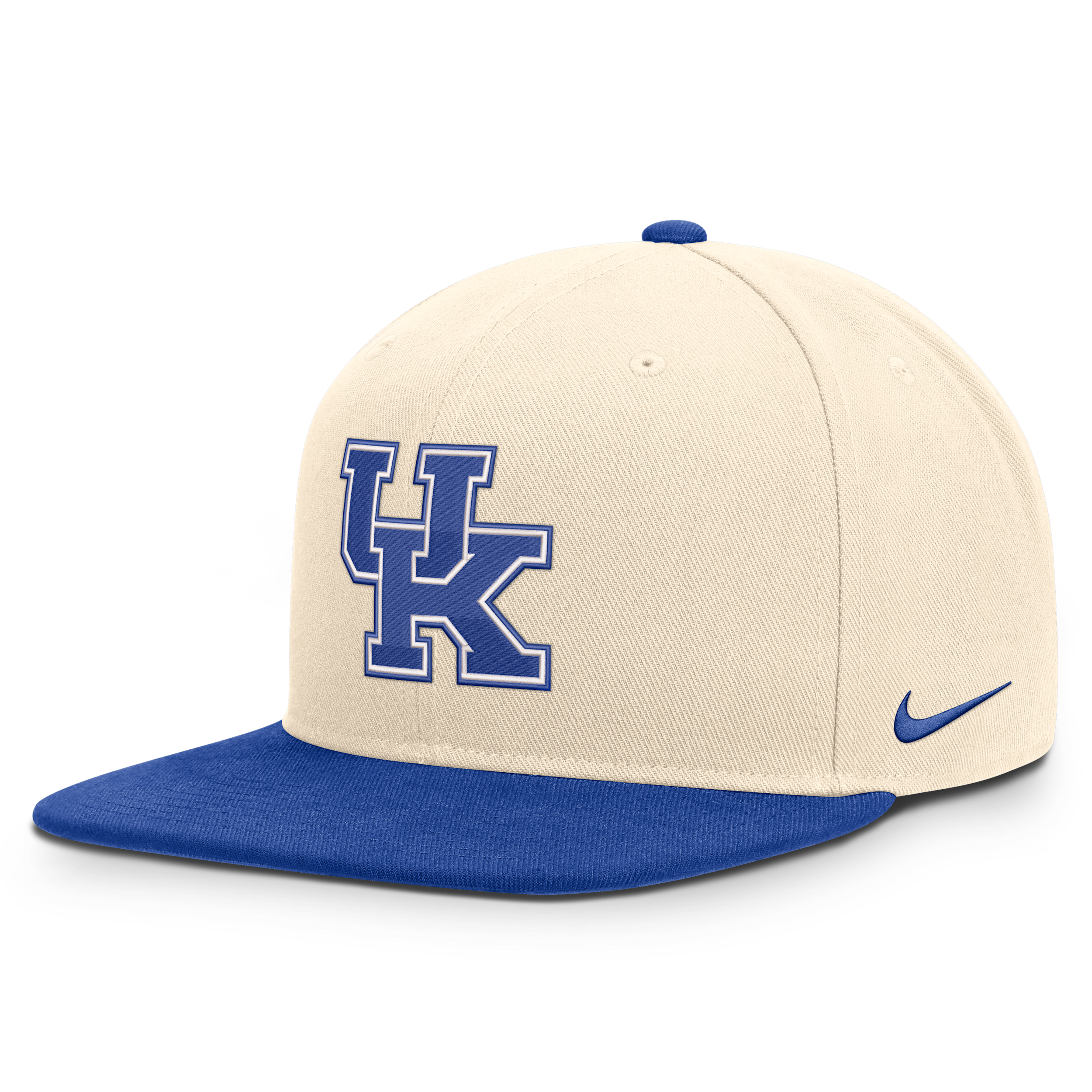 Nike Men's and Women's Natural/Royal Kentucky Wildcats Campus Prep Snapback Hat - Natural, Royal