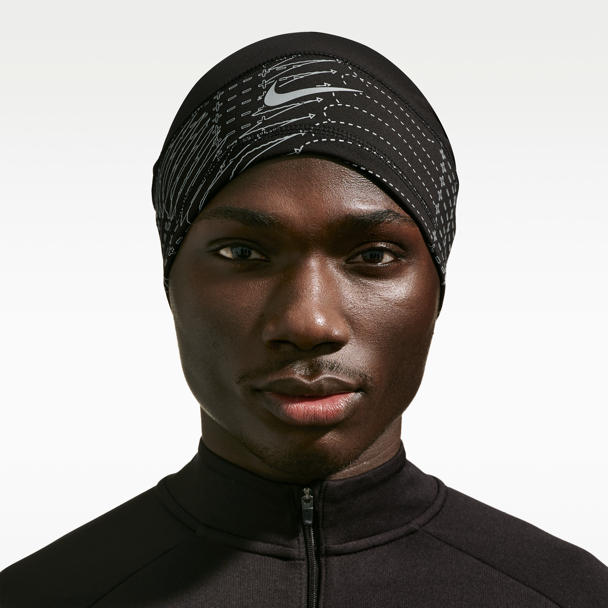 Nike Unisex Terra Dri-fit Uncuffed Running Beanie In Black