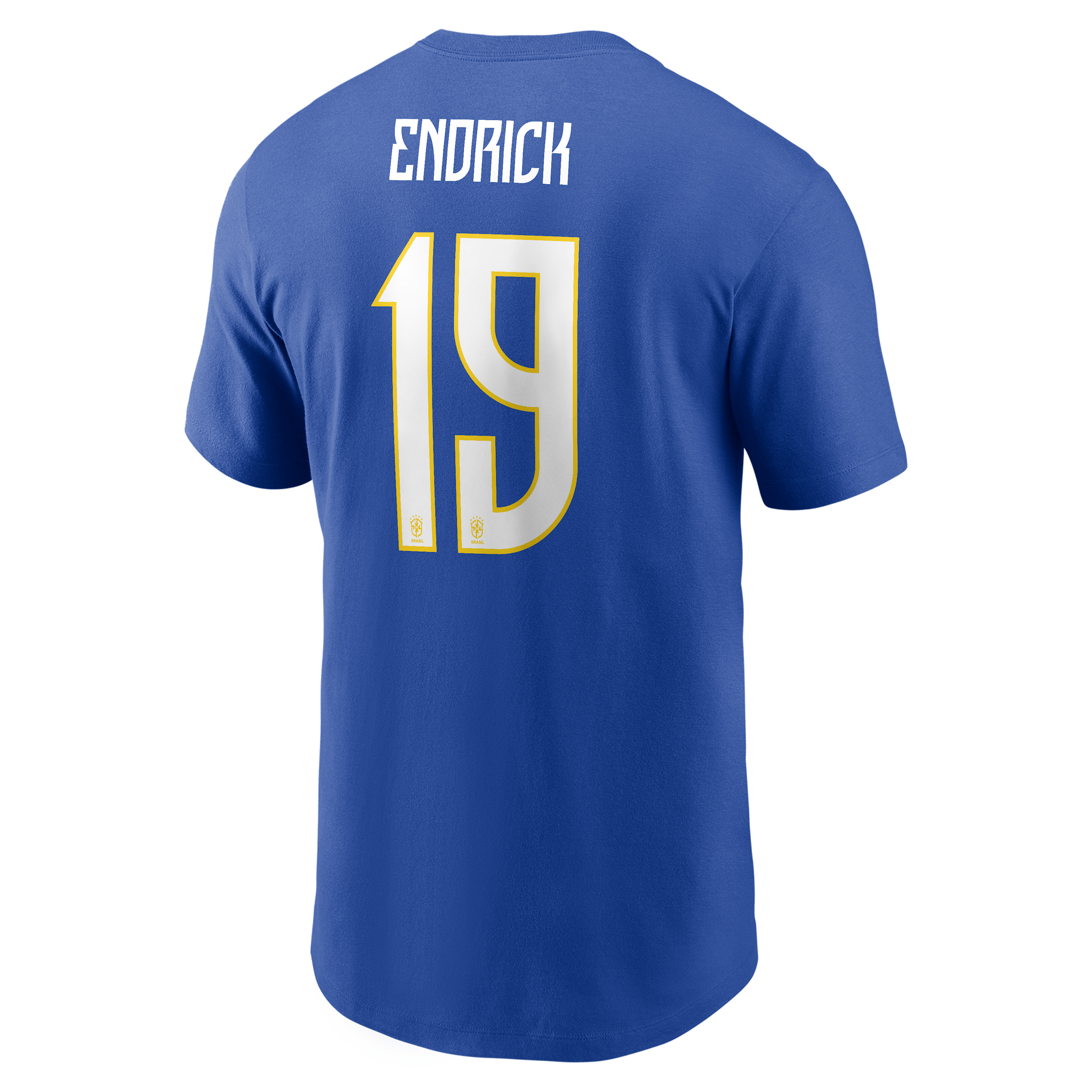 Men's Endrick Brazil Jordan Soccer T-Shirt in Blue | M11332P378FNEN-RYL
